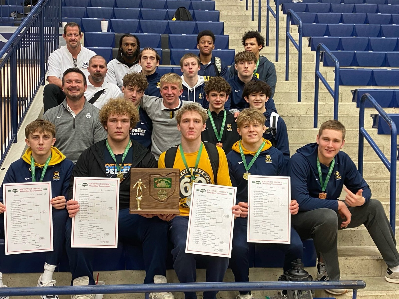 District Champs wrestling