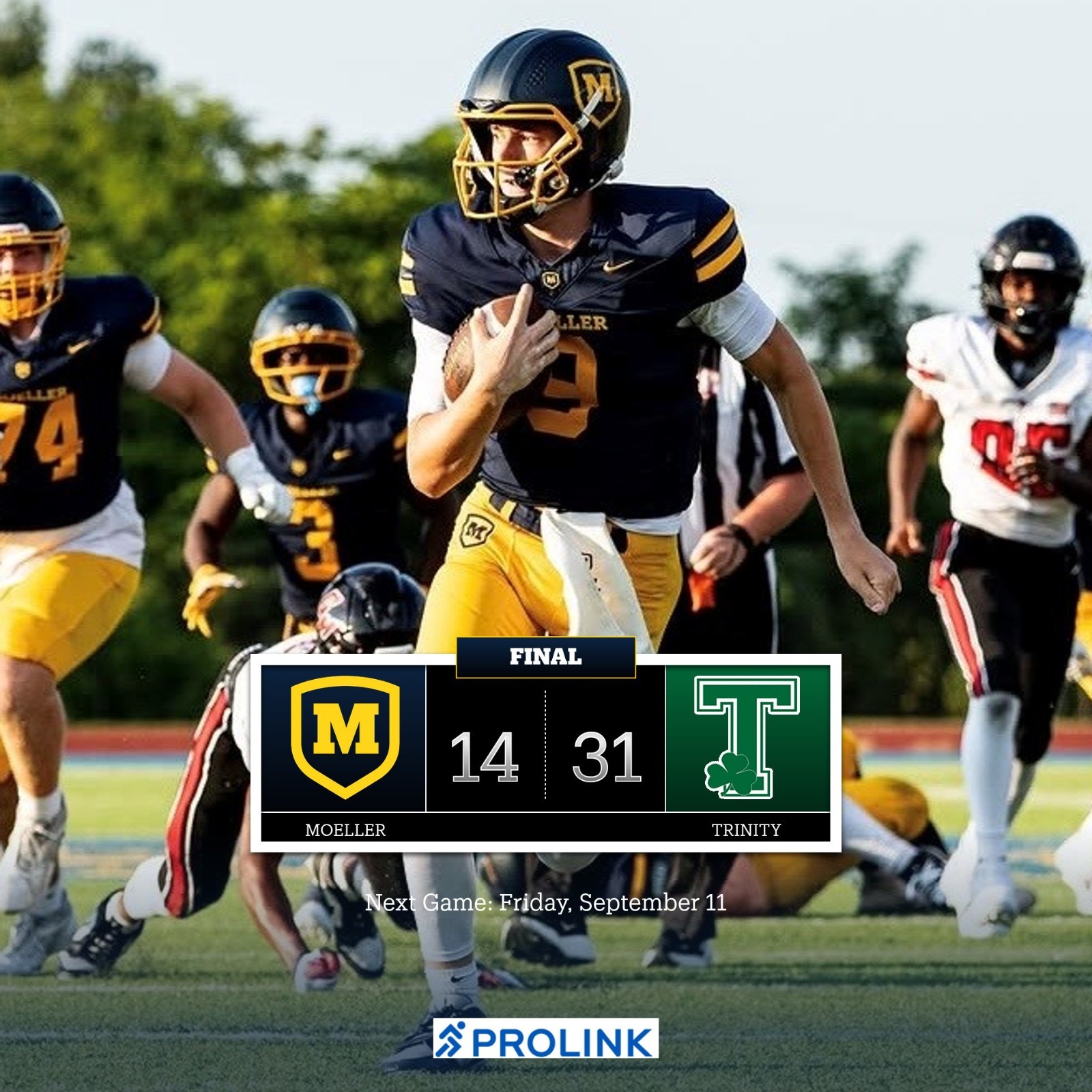 Trinity Final Score Football 