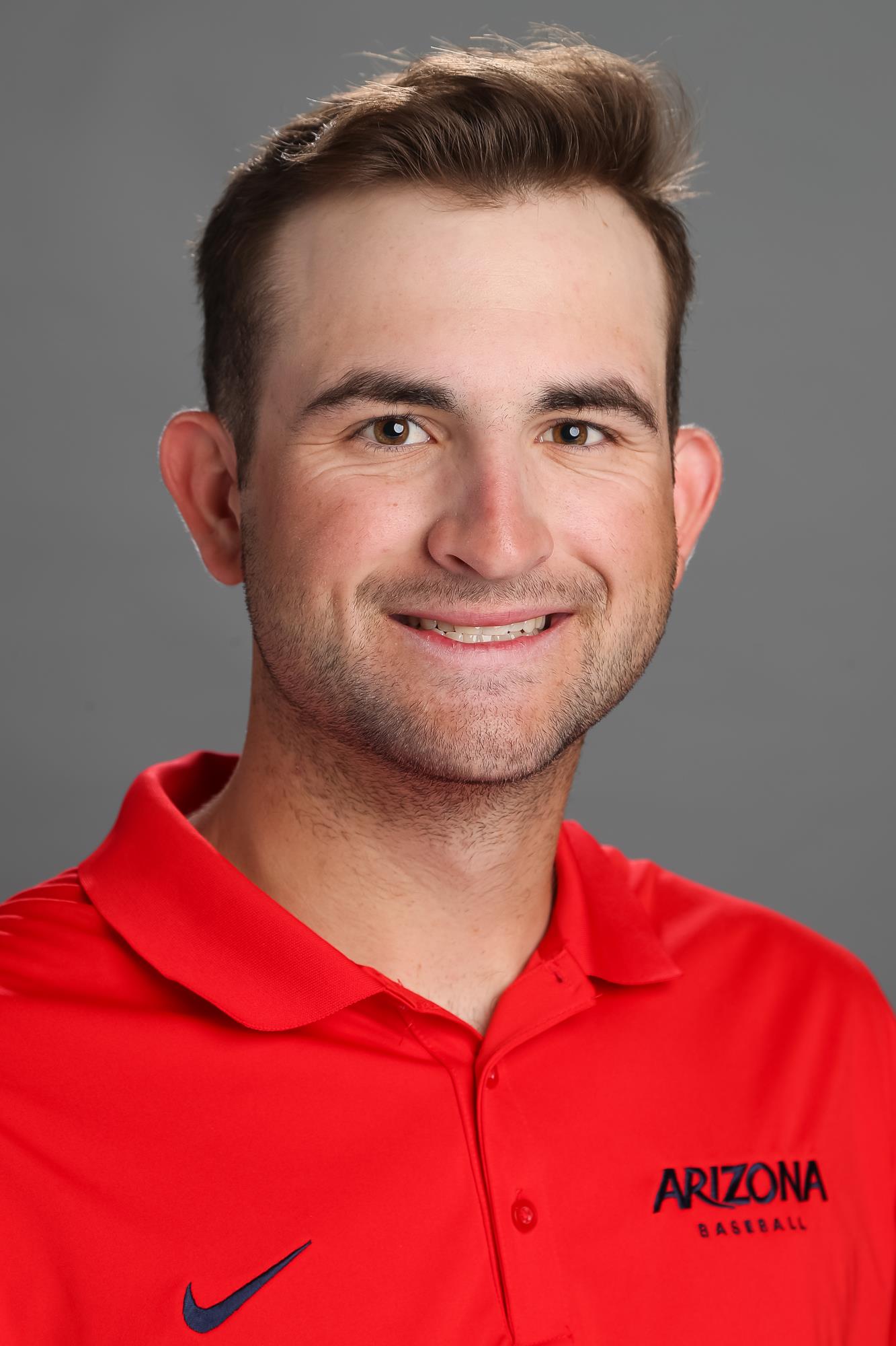 Grant Flesher — TUCSON, ARIZ. -- ICA headshot day.
Feb. 8, 2022. 
Photo by Mike Christy / Arizona Athletics