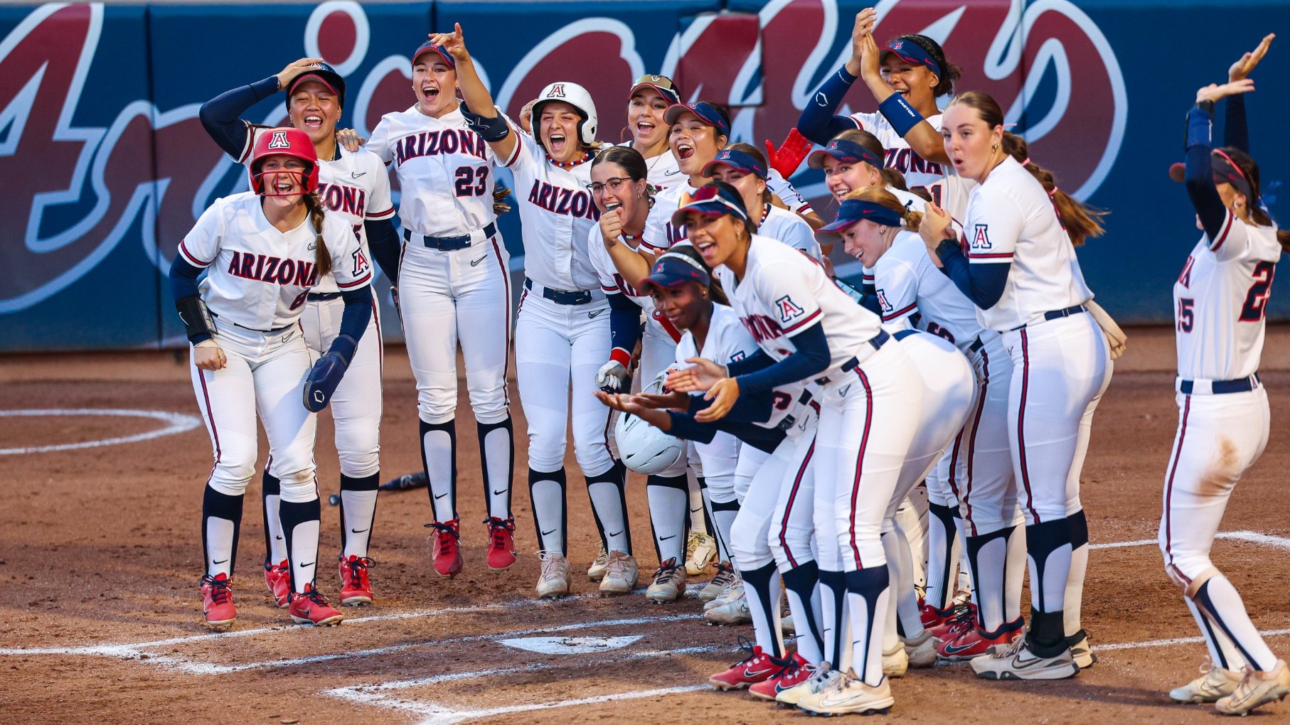Softball Home Run Celebration