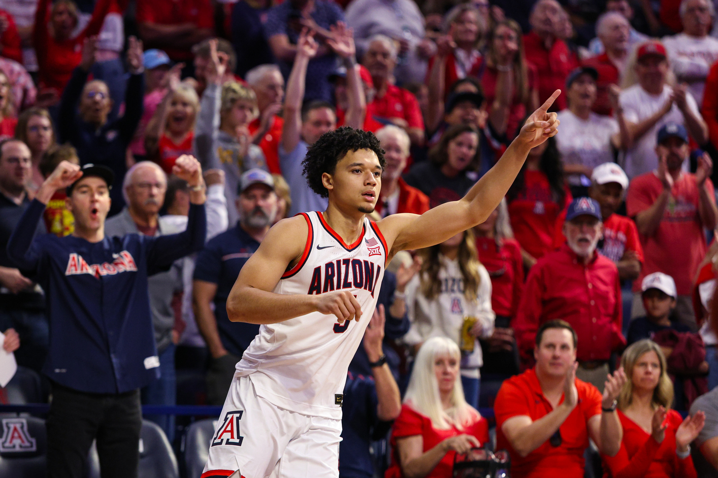 Brayden Burries (5) — TUCSON, ARIZ. -- Men’s Basketball vs. Norfolk State University at McKale Center.Nov. 29, 2025. Photo by Marison Bilagody / Arizona Athletics