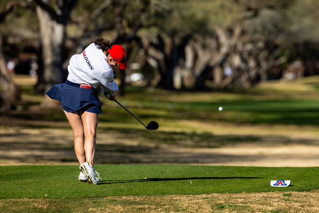 Charlotte Back - TUCSON, ARIZ. -- Women’s Golf in the  Thunderbird Collegiate Hosted by Lorena Ochoa at Tucson Country ClubFeb. 10, 2026. Photo by Rebecca Sasnett / Arizona Athletics