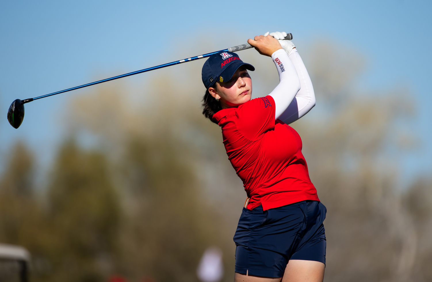 Charlotte Back — TUCSON, ARIZ. -- Women’s golf competes in the first day of the 2026 Thunderbird Intercollegiate at Tucson Country Club.Feb. 9, 2026. Photo by Mike Christy / Arizona Athletics