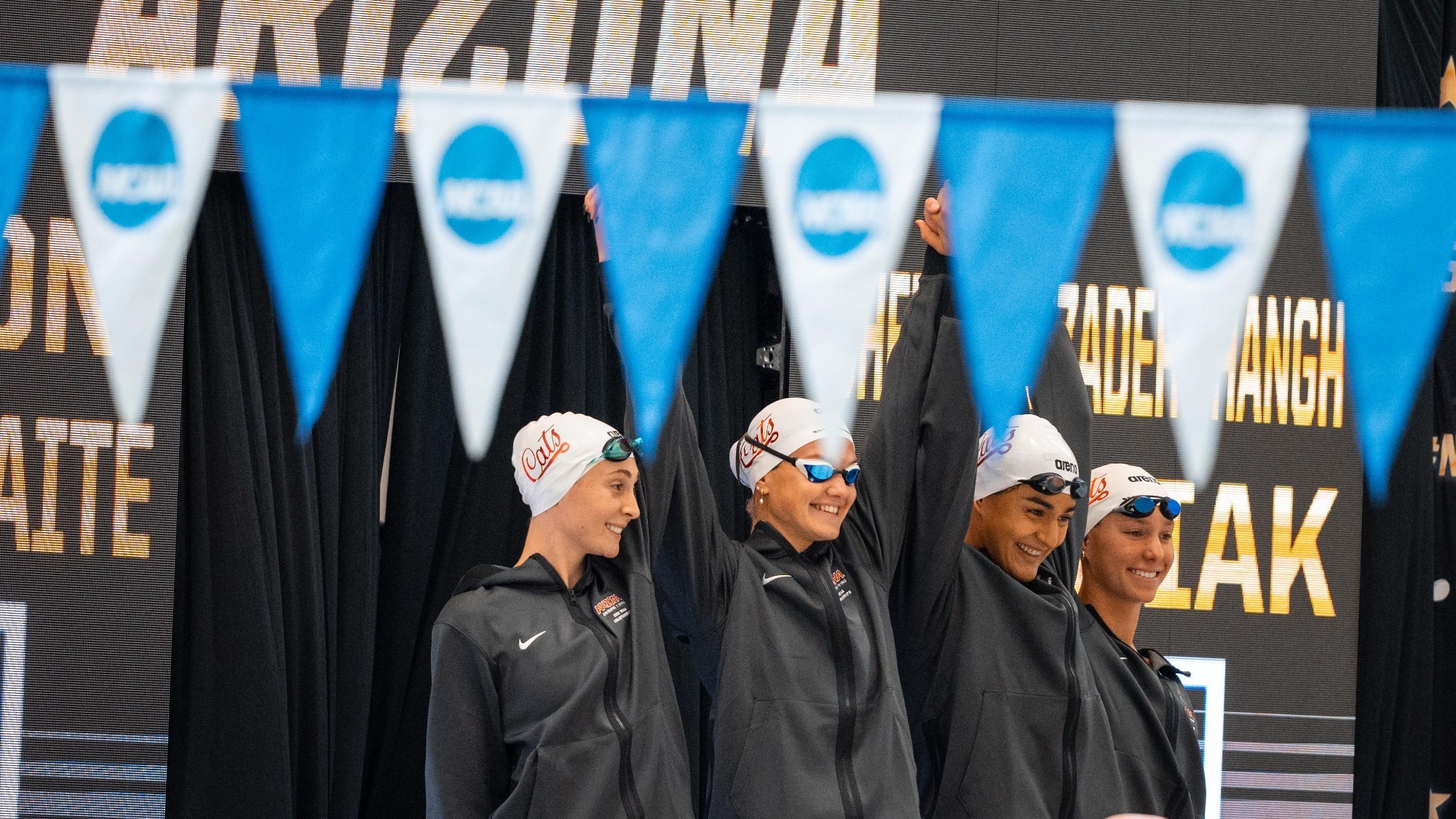 200 Free Relay Squad Action Shot