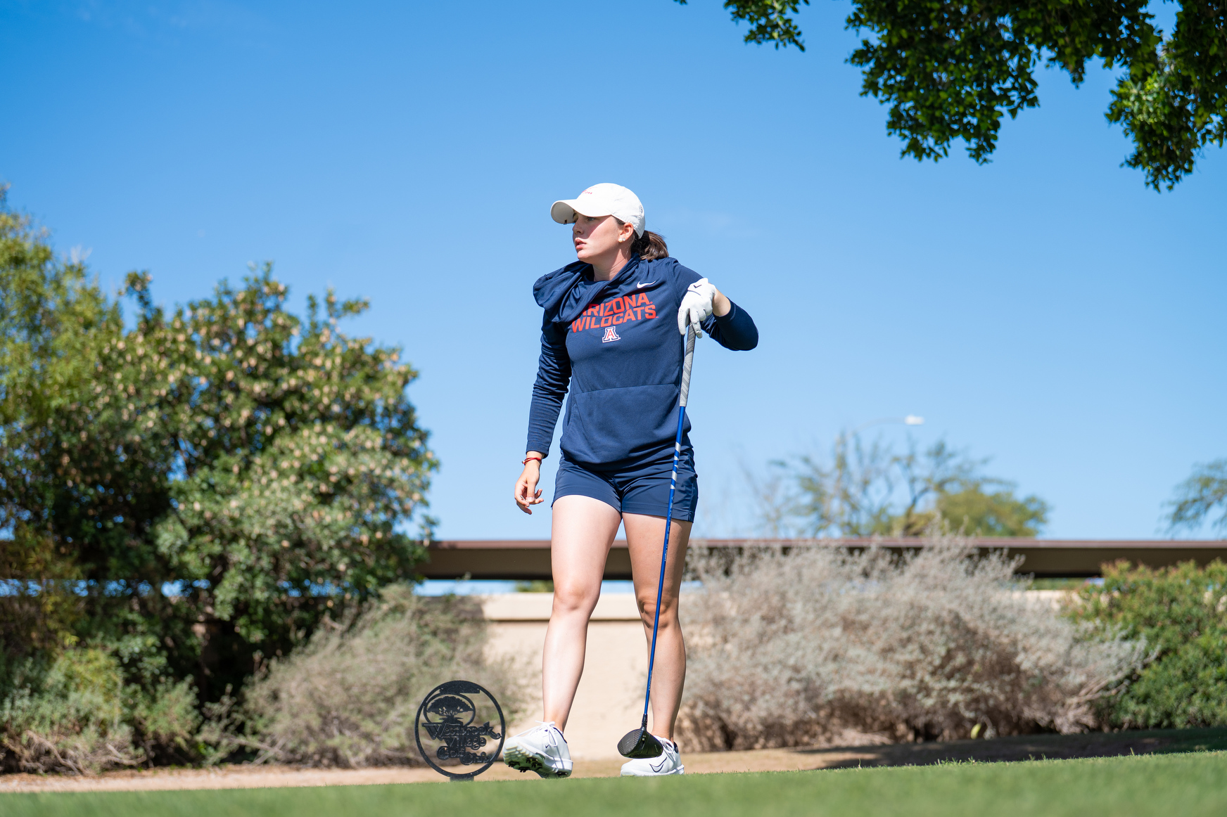 Charlotte Back — PEORIA, ARIZ. -- Women’s golf competes in the first round of the 2025 Westbrook Invitational on the  Vistas Course at Westbrook Village Golf Club.Feb. 22, 2026. Photo by Emma Fitzgerald / for Arizona Athletics