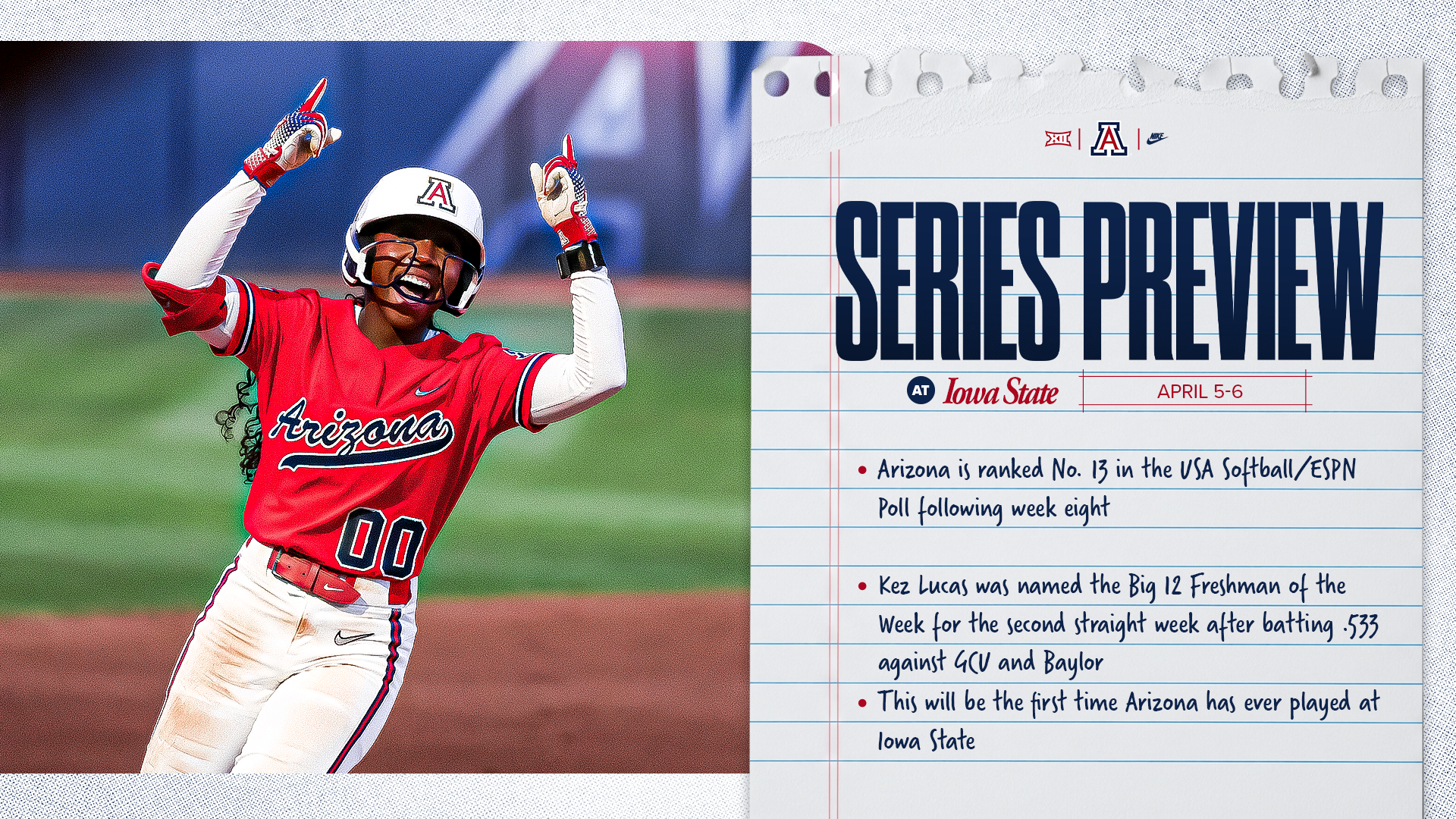 Iowa State Softball Series Preview Graphic