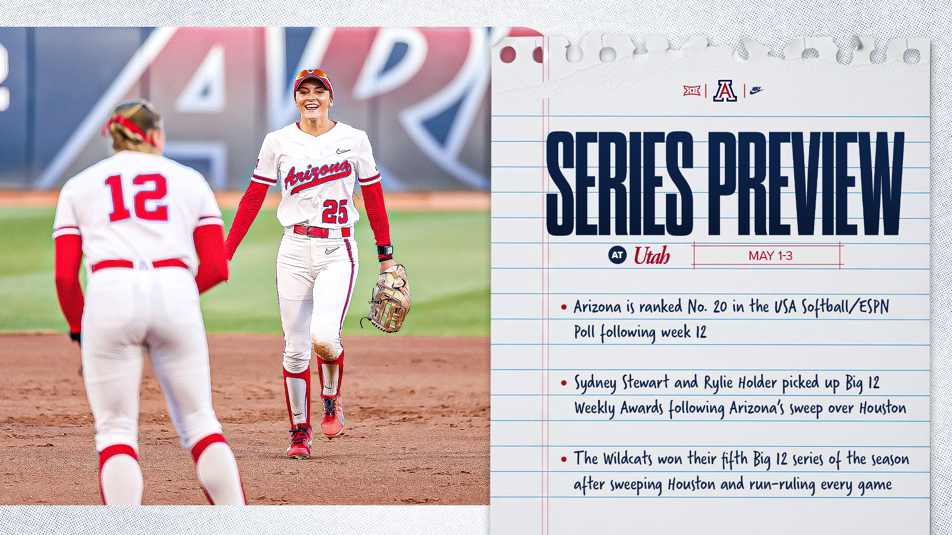 Softball Utah Series Preview Graphic