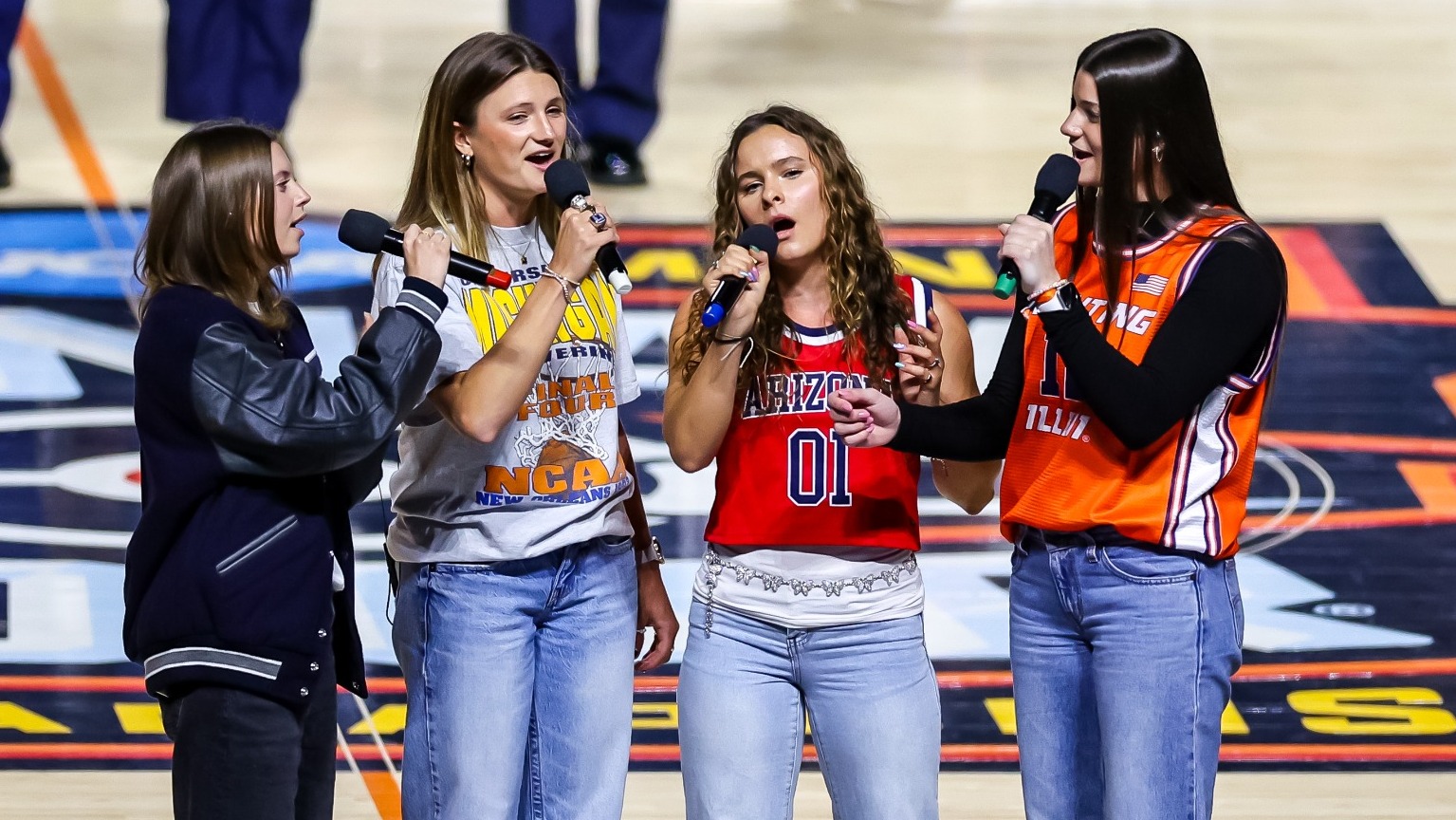 MJ Neilson - INDIANAPOLIS, IND. -- National anthem singer, MJ Neilson during the 2026 NCAA Men’s Basketball Final Four semigame between Illinois vs UCONN at Lucas Oil Stadium
April 4, 2026. 

Photo by Rebecca Sasnett / Arizona Athletics