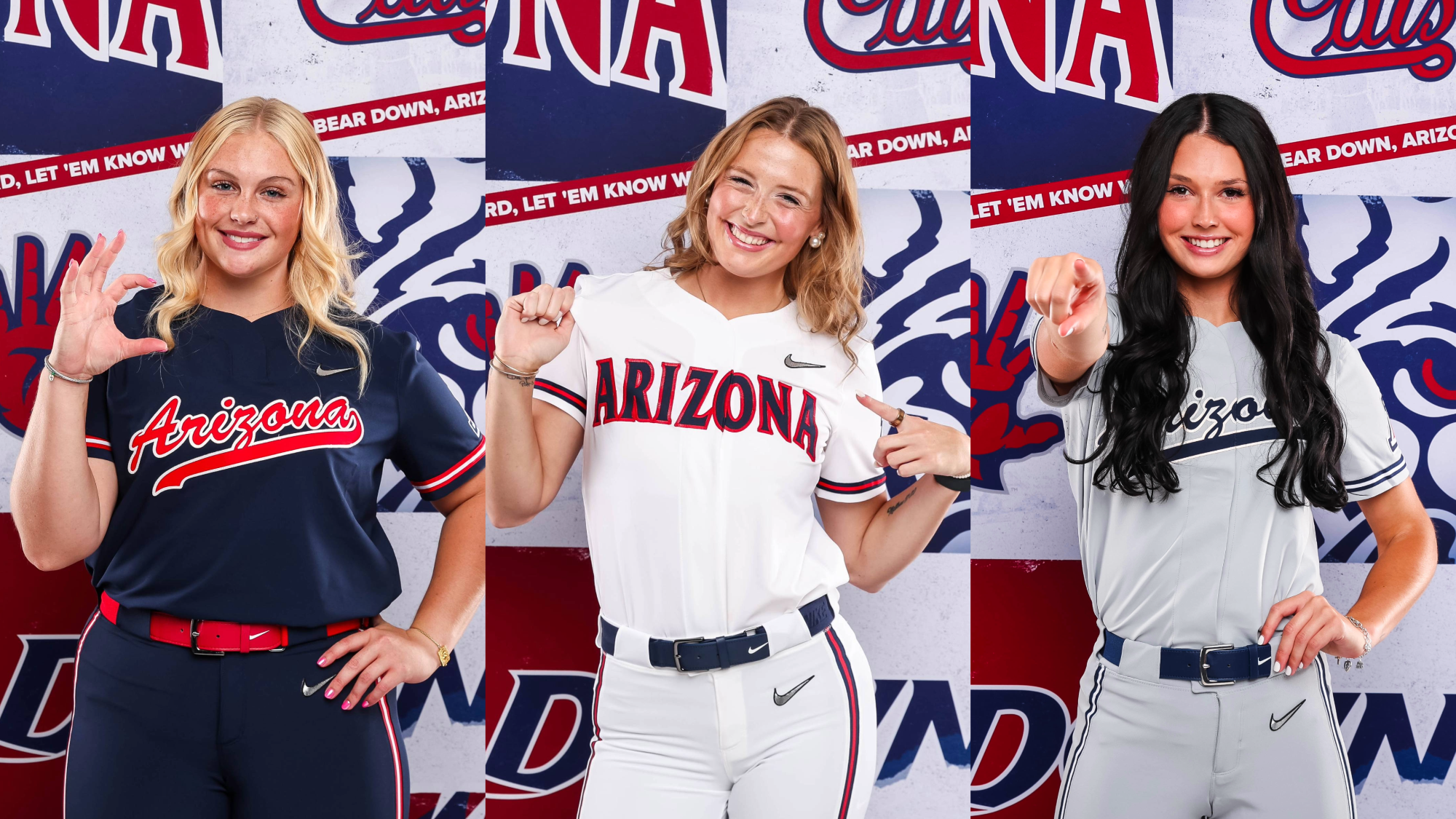 Softball Transfers Madison Conley, Ryley Harrison, Elizabeth Moffitt
