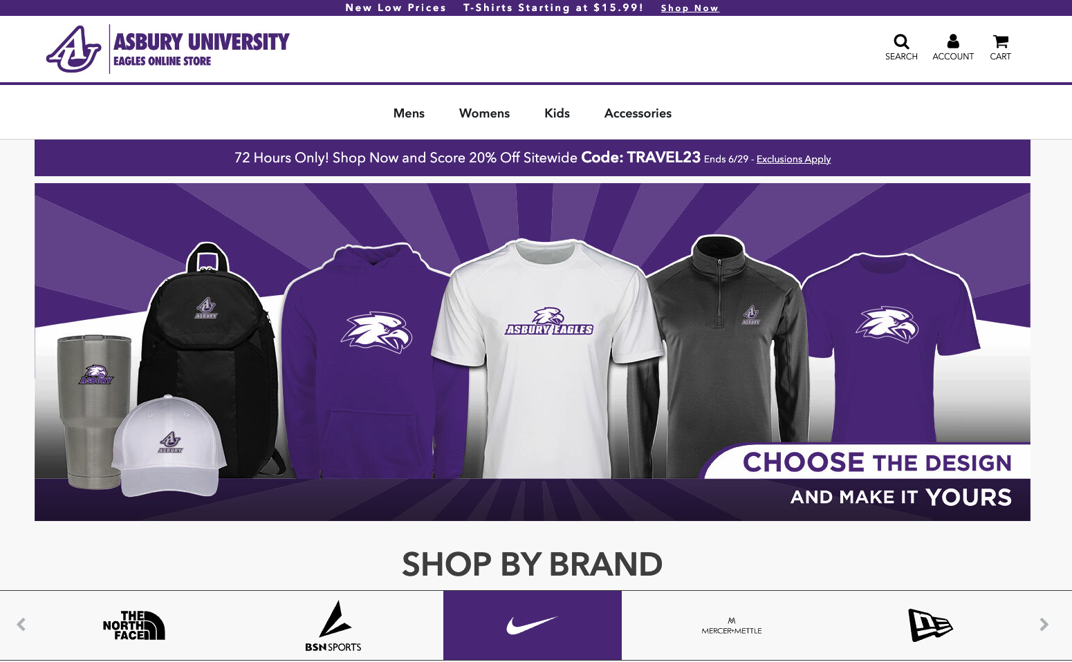 Asbury Launches Online Store with BSN Sports Asbury University