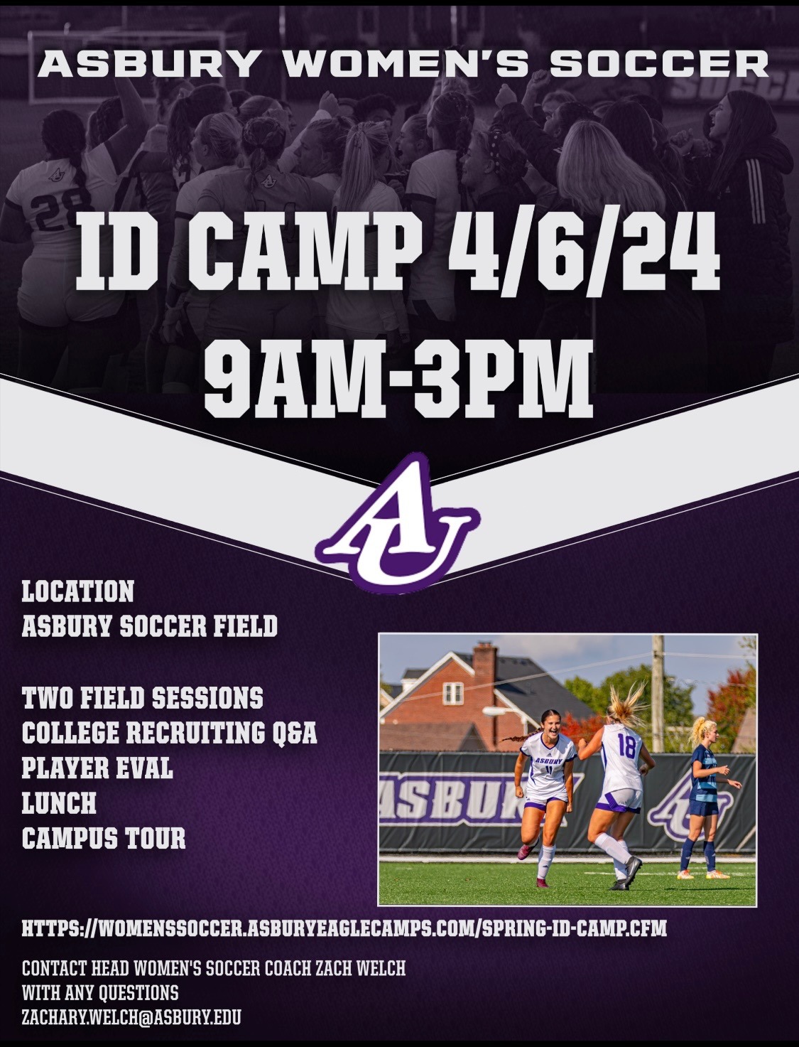 Women's Soccer ID Camp April 6, 2024 Asbury University
