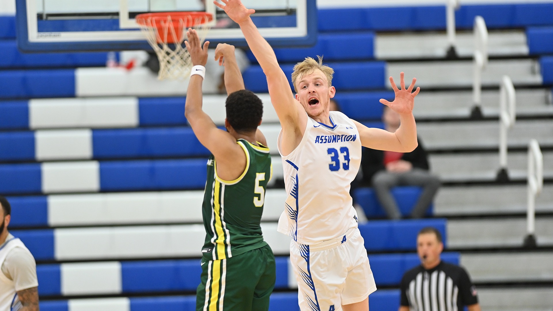 Men's Basketball's secondhalf surge isn't enough, as Hounds fall at Saint Rose Assumption