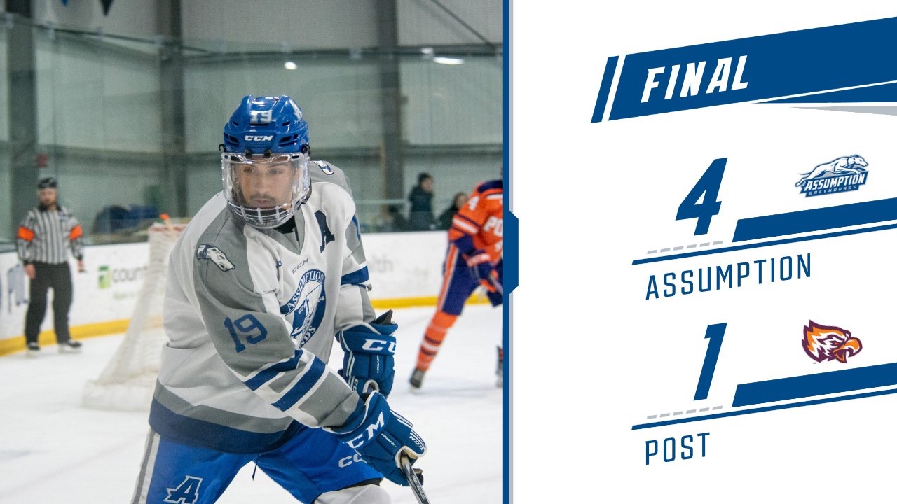Paragallo and Sullivan power Men's Ice Hockey to sixthstraight win Assumption University