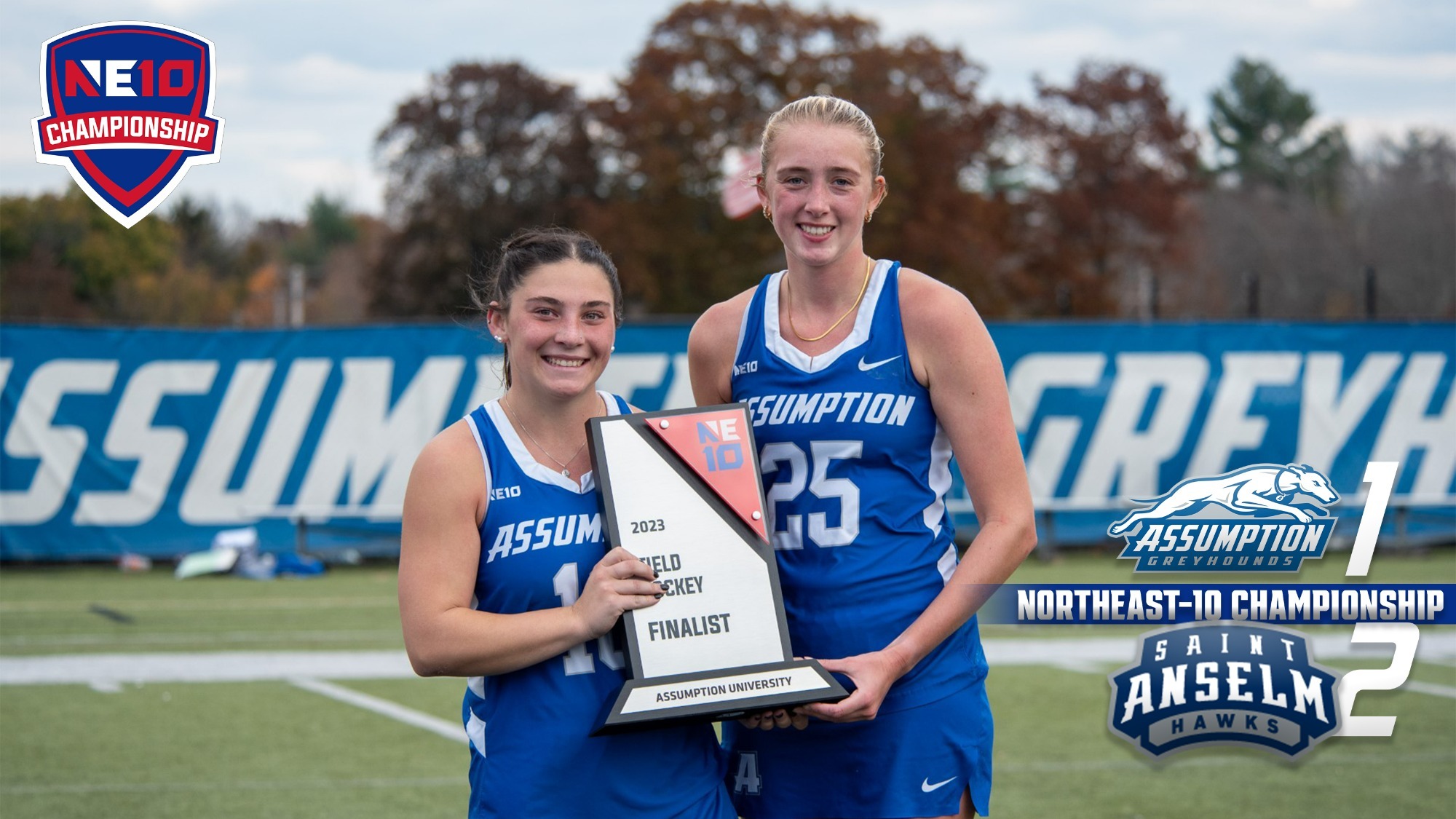 Field Hockey falls to Saint Anselm in NE10 Championship Assumption