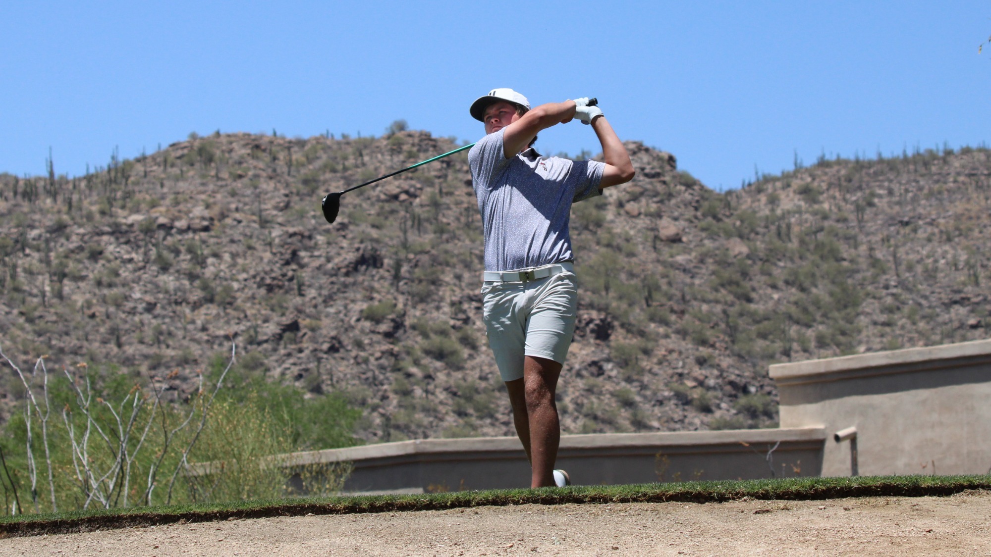 Cole Kirby fires career-best 65 (-7) to tie for the individual lead, setting a new A-State NCAA Regional record.