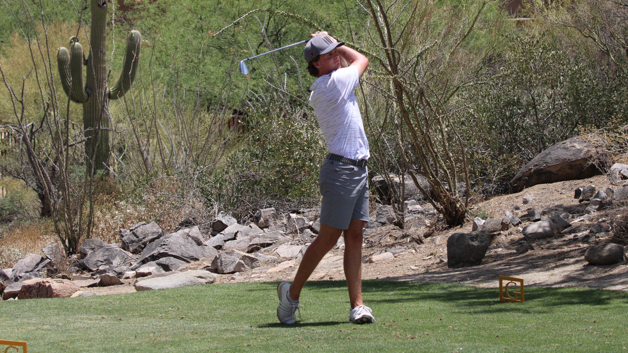 Jake Lile posted program record at NCAA Regional of 8-under par 64 in Tuesday's second round of the NCAA Marana Regional at The Gallery Golf Club