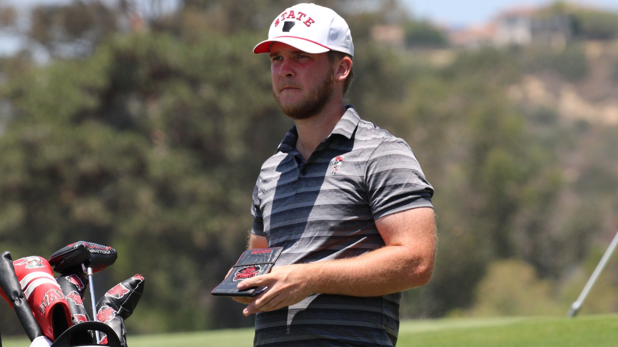 Thomas Schmidt in fourth round of NCAA Men's Golf Championship at the Omni La Costa Resort & Spa