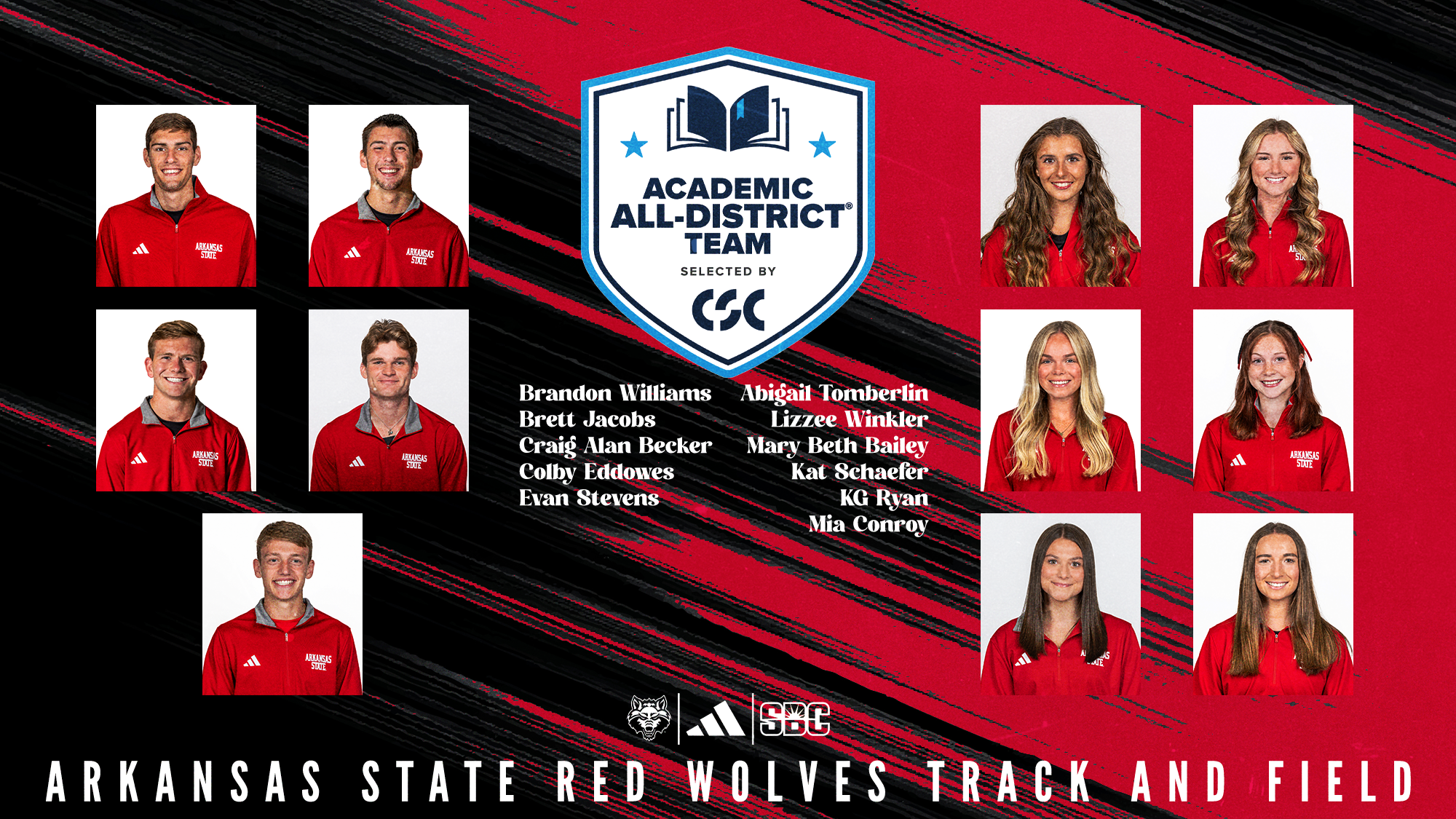 TFXC CSC Academic All-District
