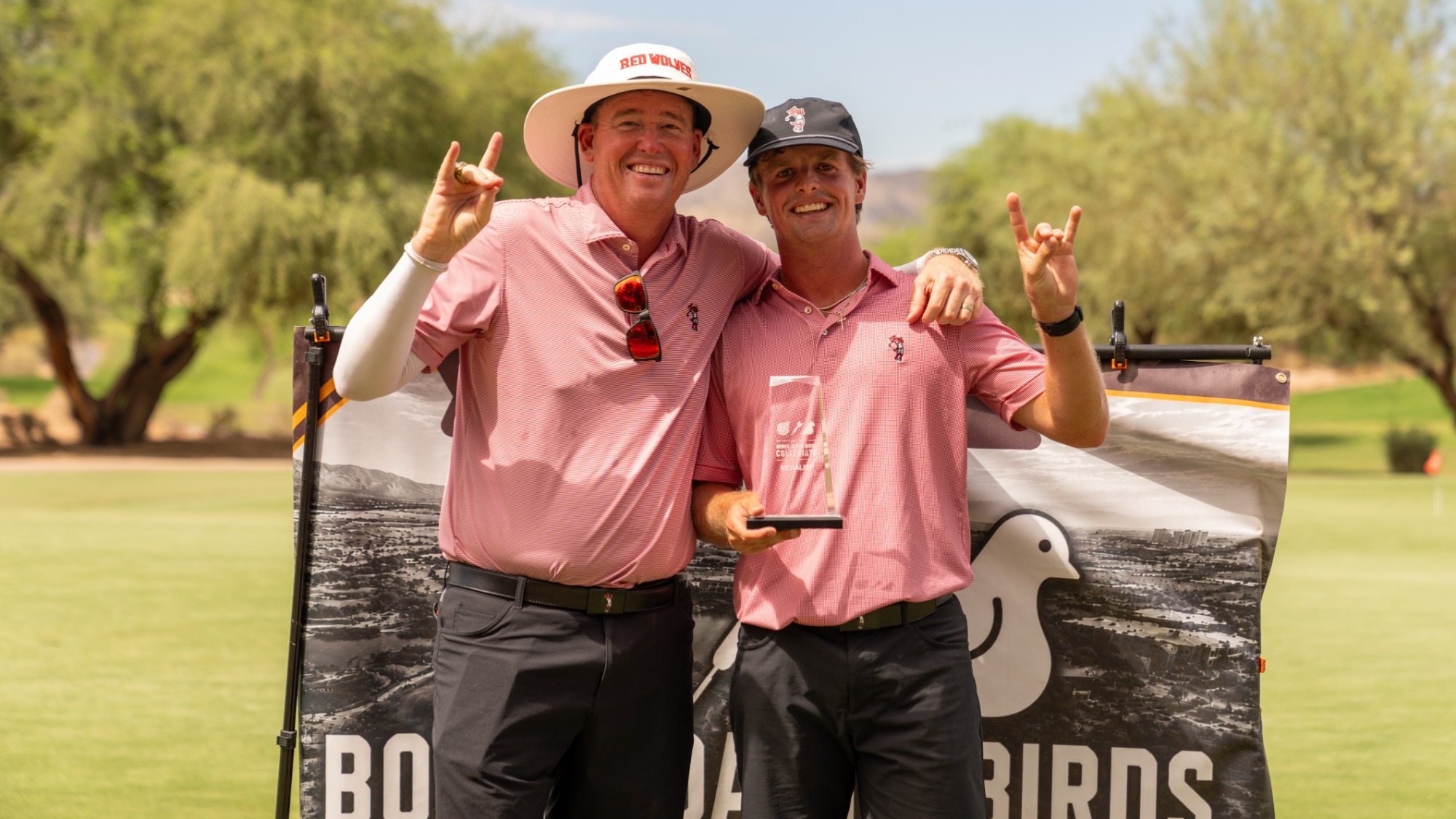Head Coach Mike Hagen and Jake Lile