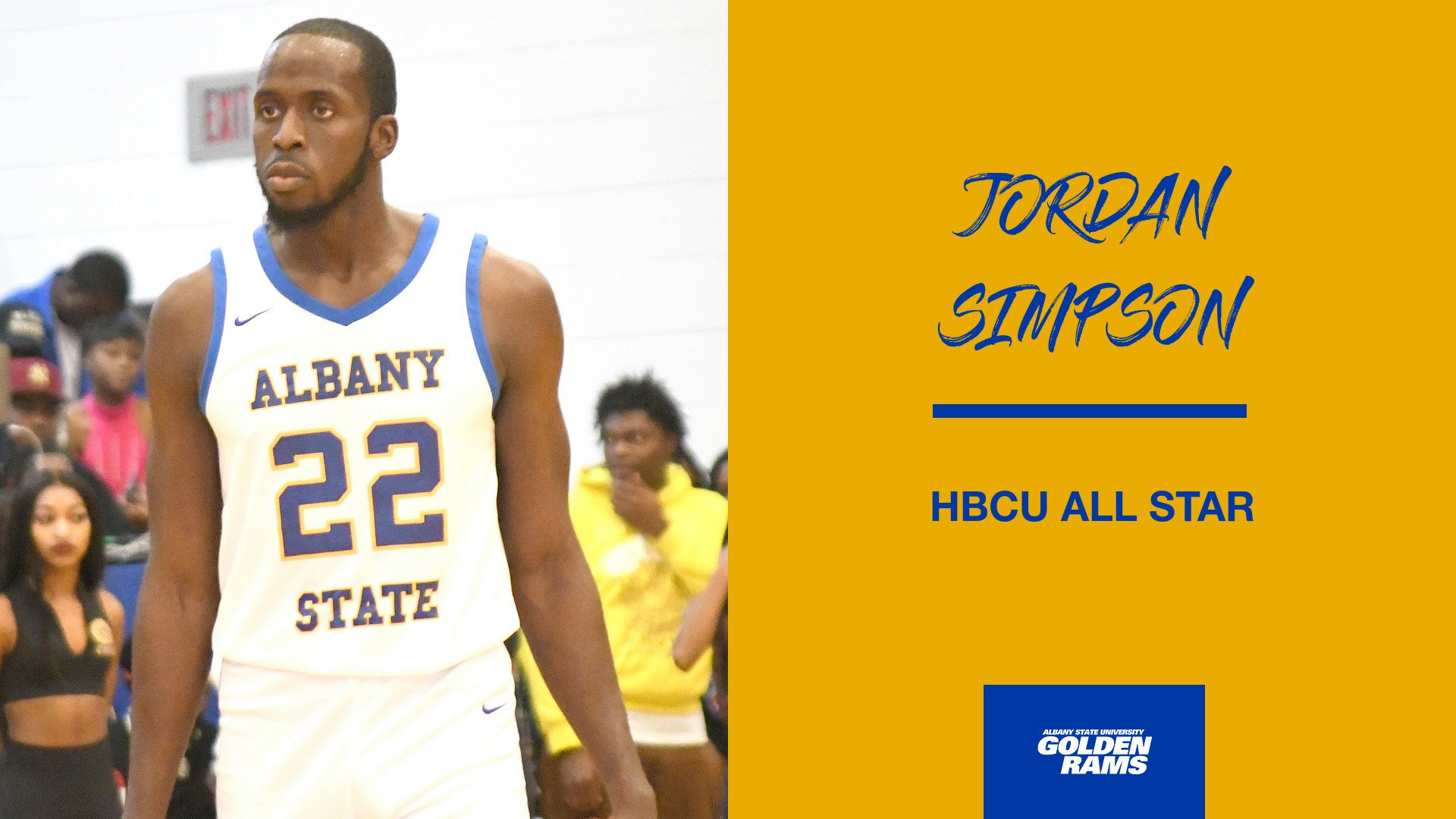 Albany State's Jordan Simpson Selected for 2024 HBCU AllStar Game