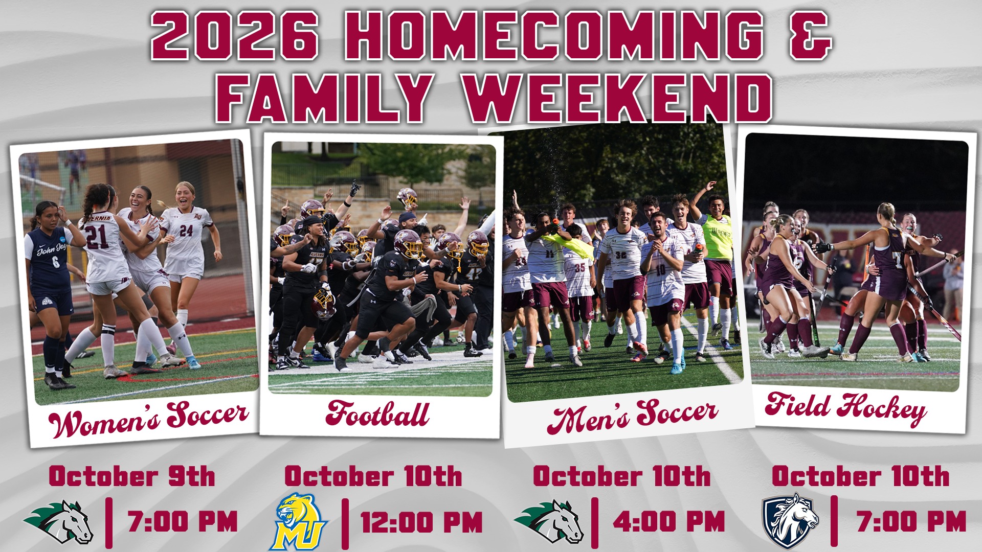 Homecoming and Family Weekend Graphic