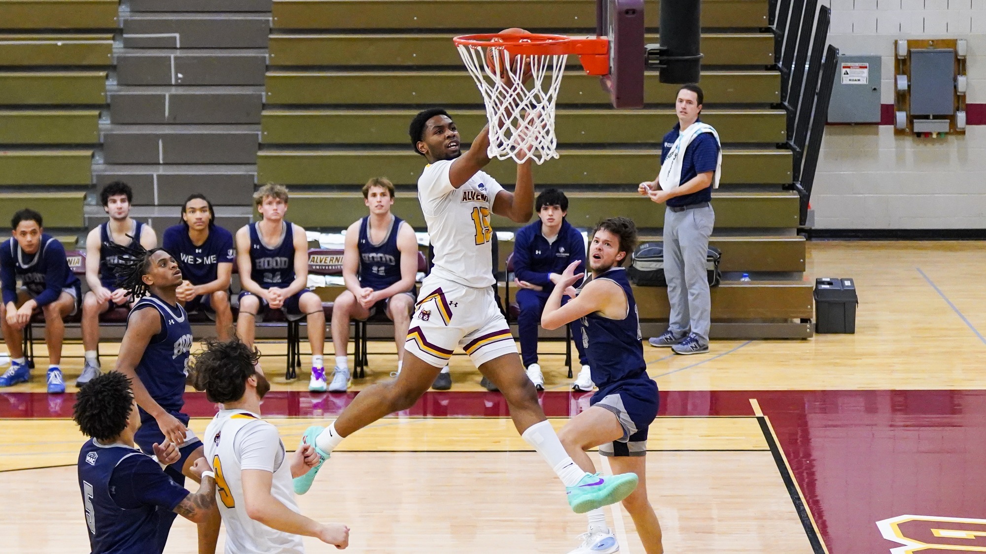 Elijah Hamilton goes for a layup