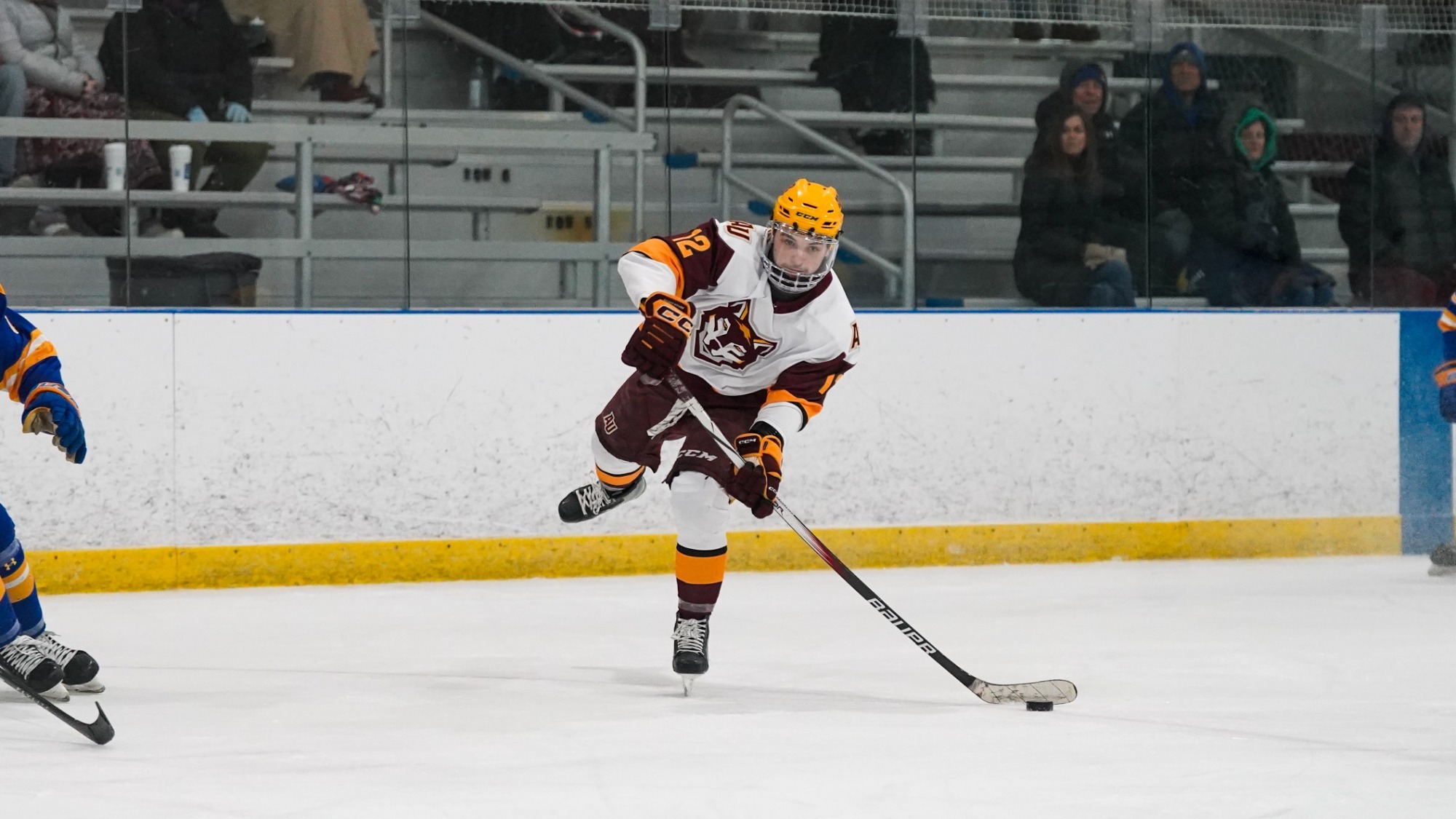 Matthew Imbriano rips a shot toward goal 