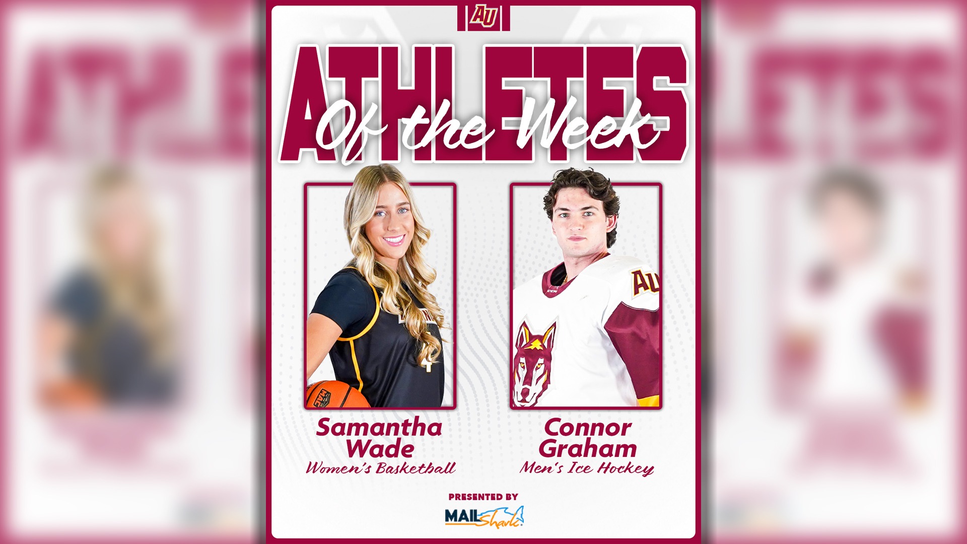 Samantha Wade and Connor Graham Athletes of the Week