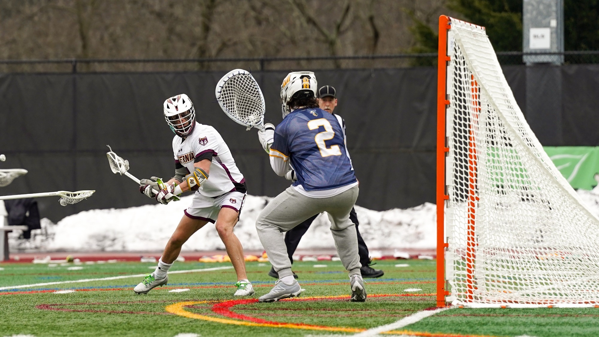 Charles Oberman takes a shot on goal
