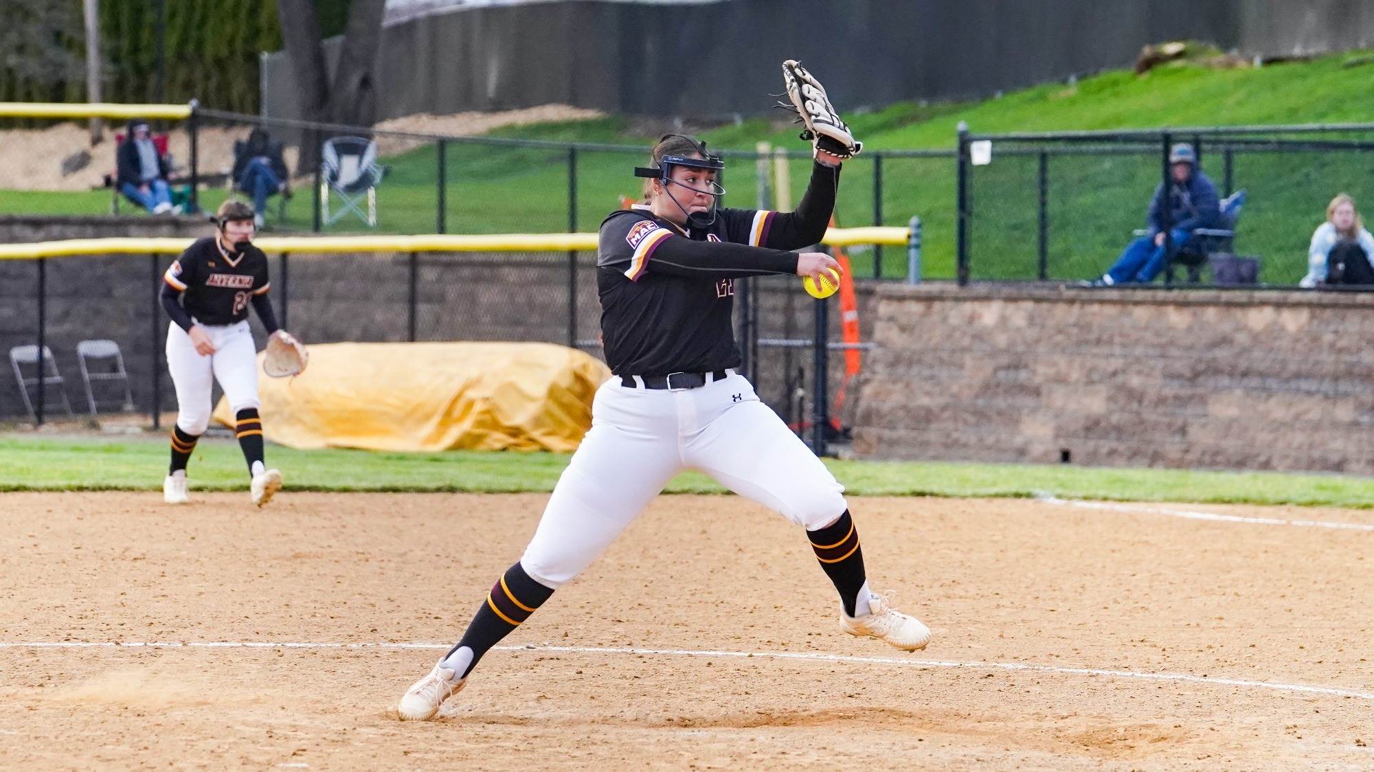 Madison Velez pitches against LVC