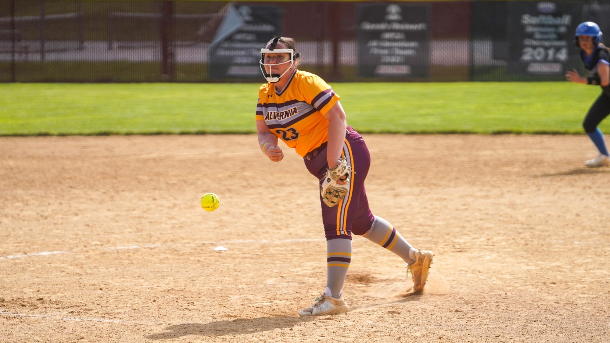 Kelsey Racine pitches against F&M