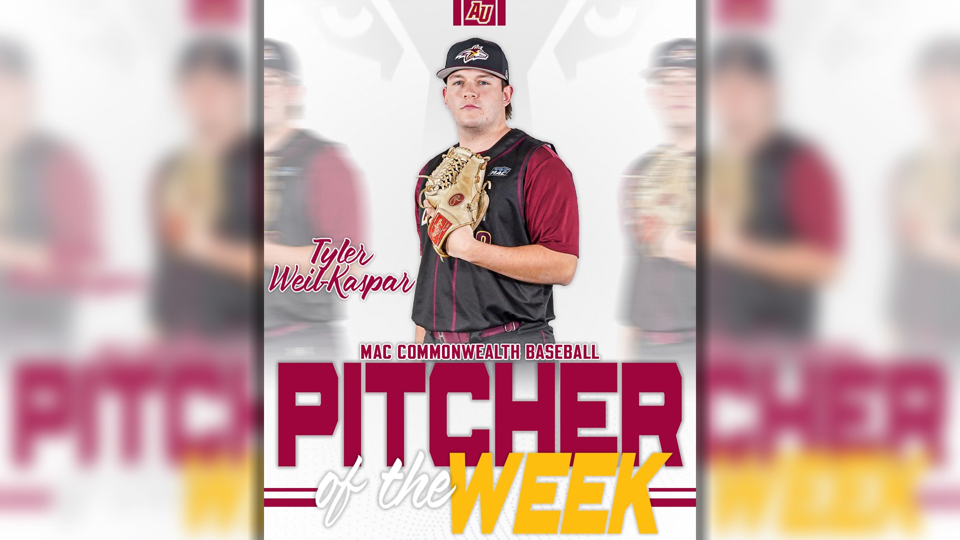 Tyler Weil Kaspar MAC Commonwealth Pitcher of the Week