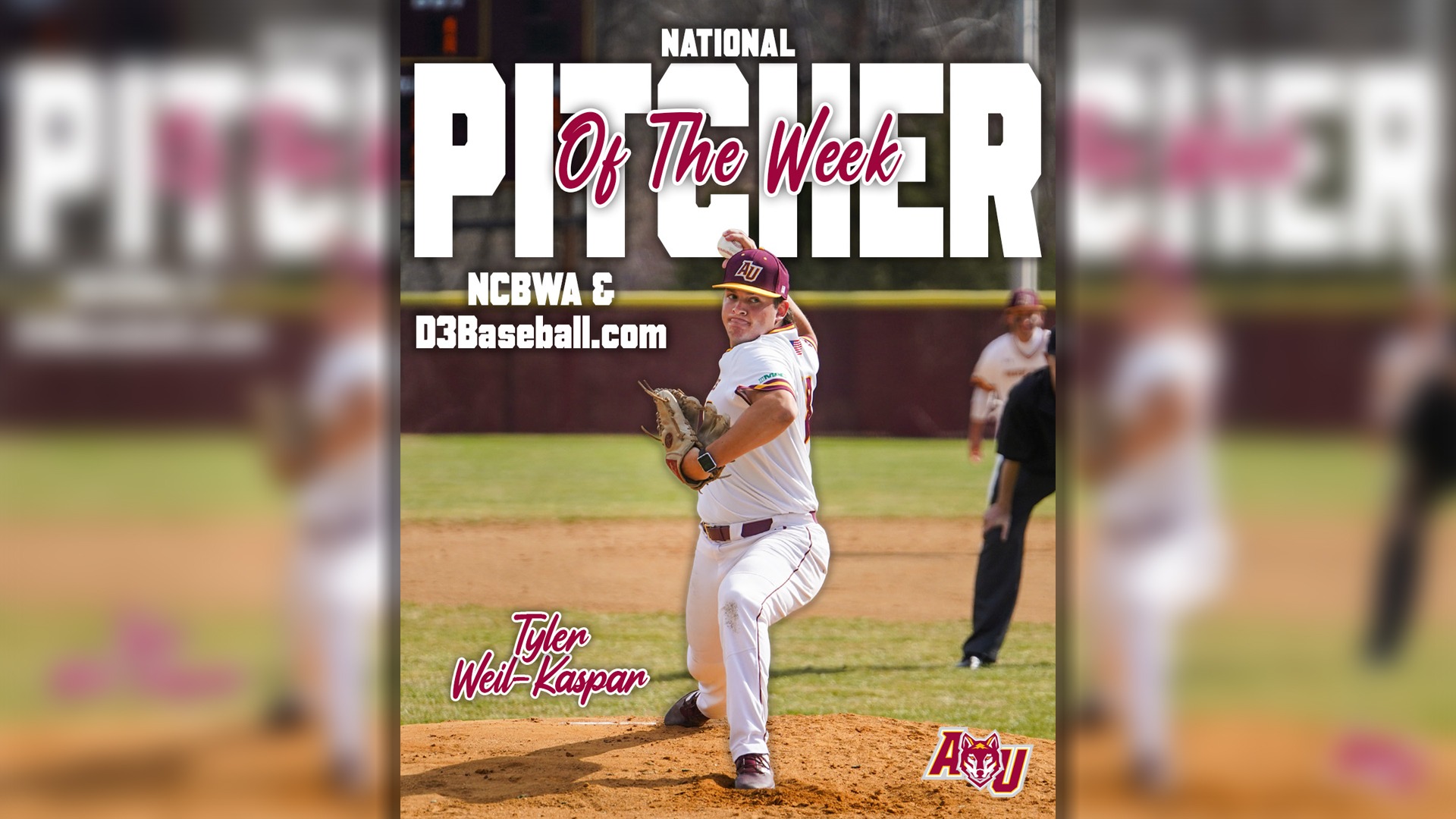 Tyler Weil Kaspar National Pitcher of the Week