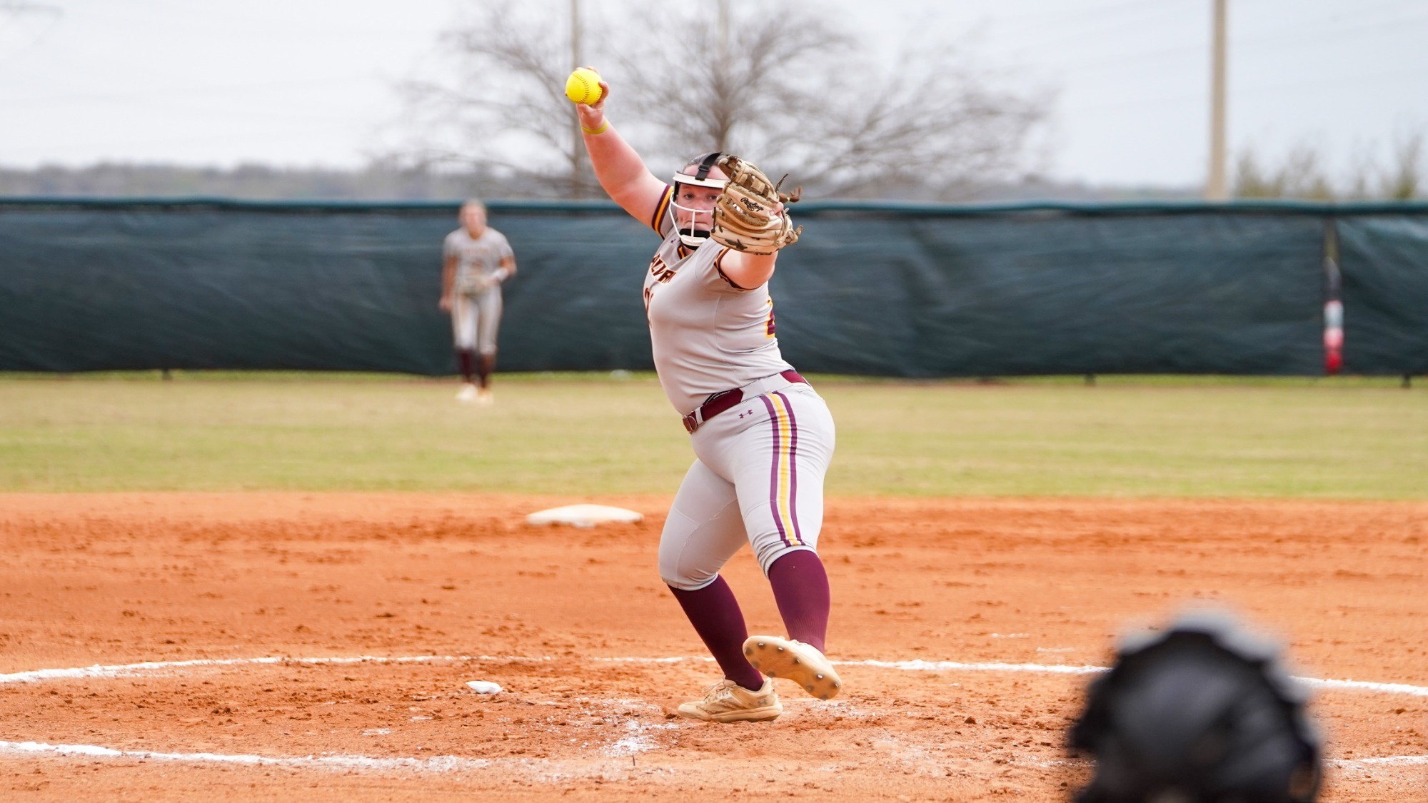 Kelsey Racine throws a strike