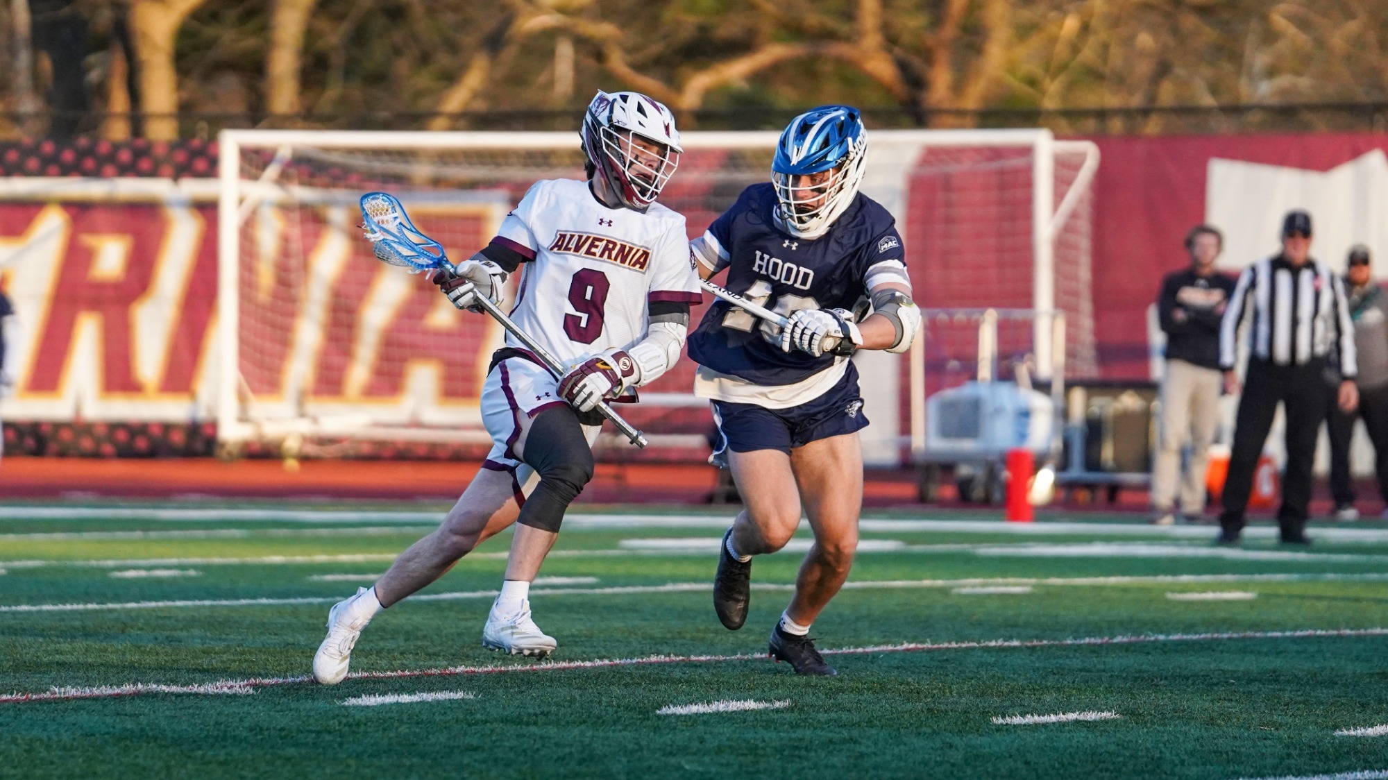 Keegan Driscoll runs downfield against Hood