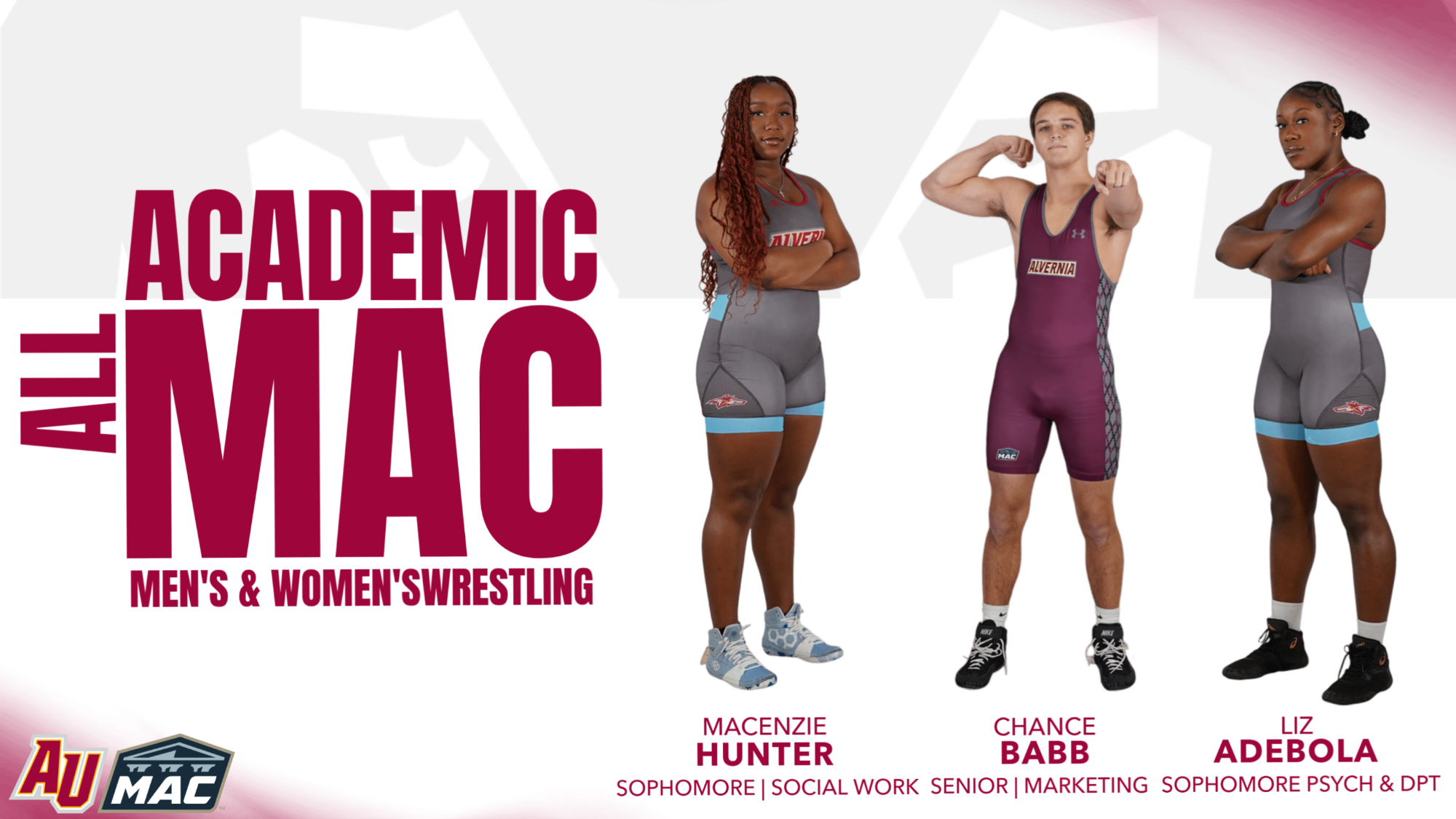 Wrestling Academic All-MAC graphic. 