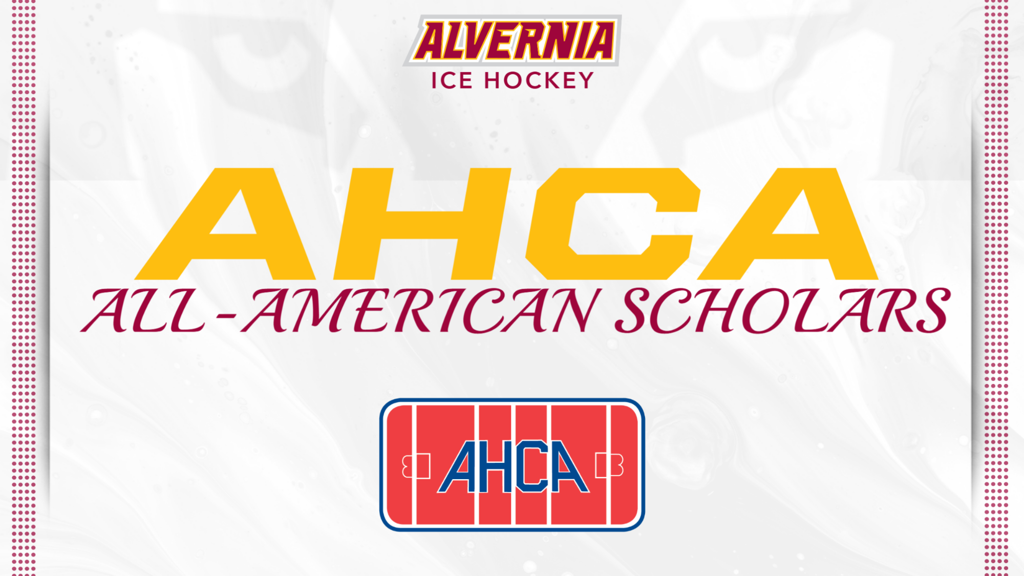 Graphic for the AHCA All-American Scholars honorees