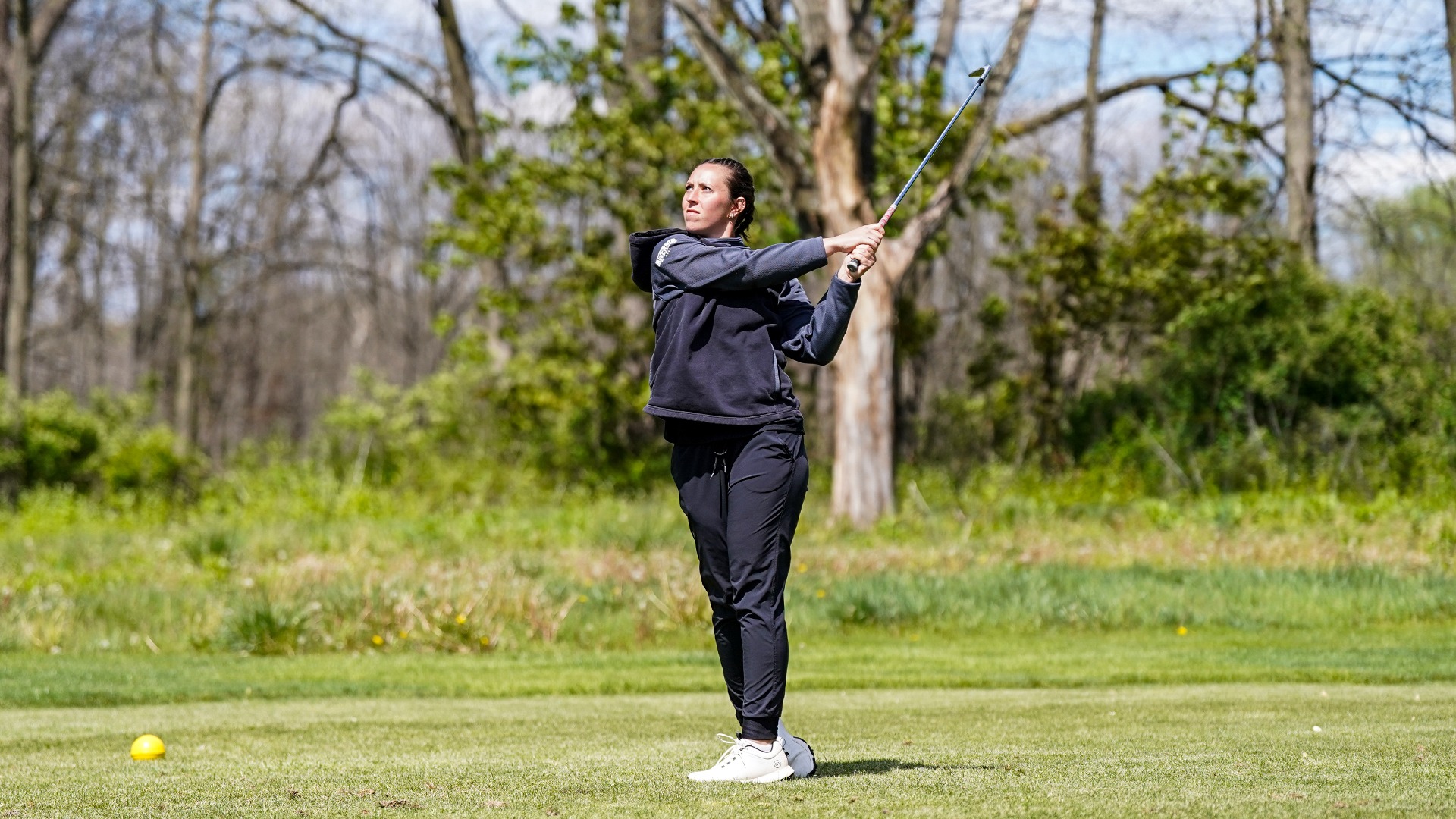 Cassidy Miksich tees off at Berkleigh Golf Club