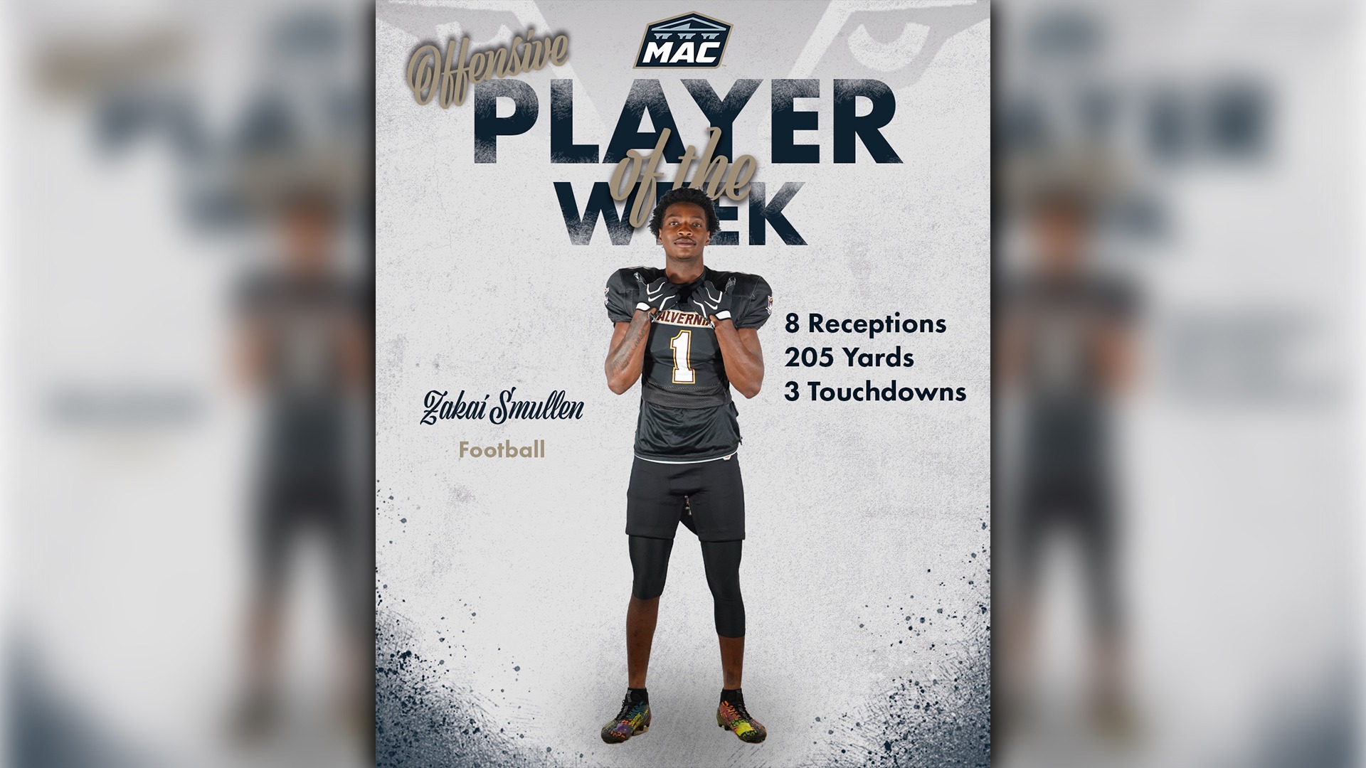Zakai Smullen MAC POTW Story Post