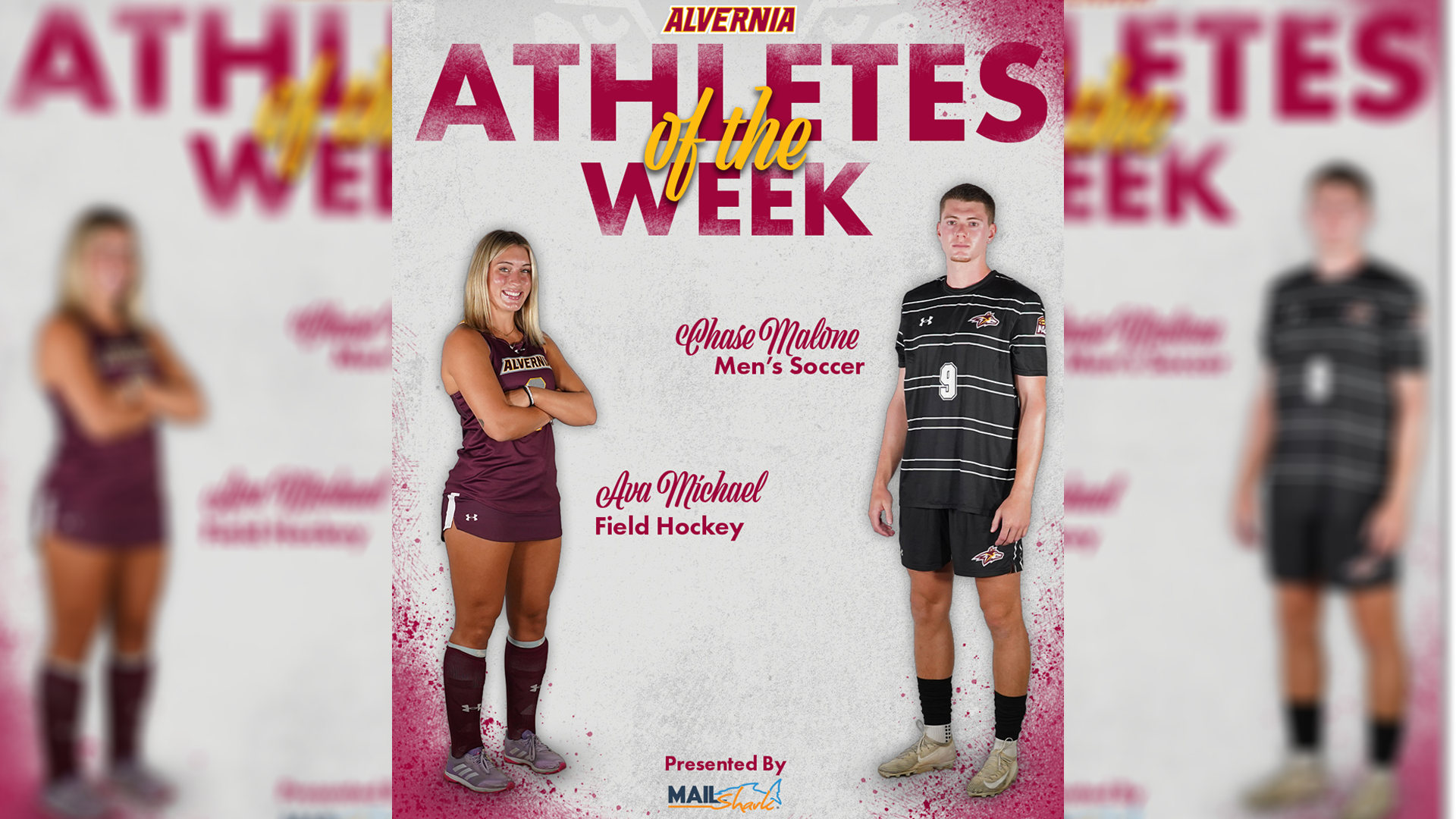 Chase Malone and Ava Michael are named Alvernia Athletes of the Week