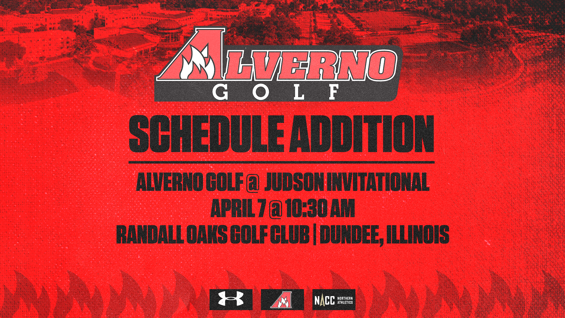 Golf Schedule Change 4/7