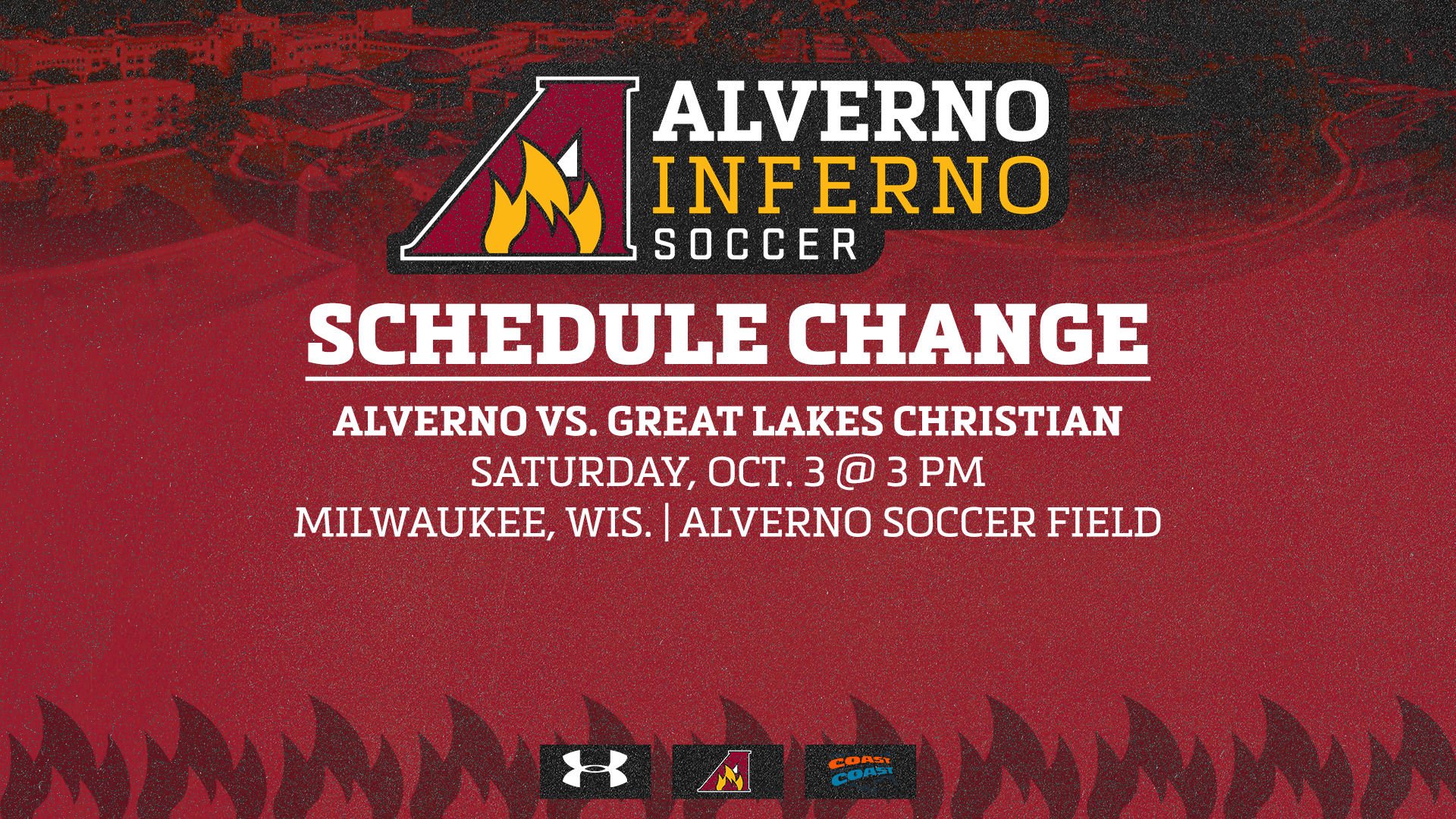 Soccer Schedule Change - Oct. 3