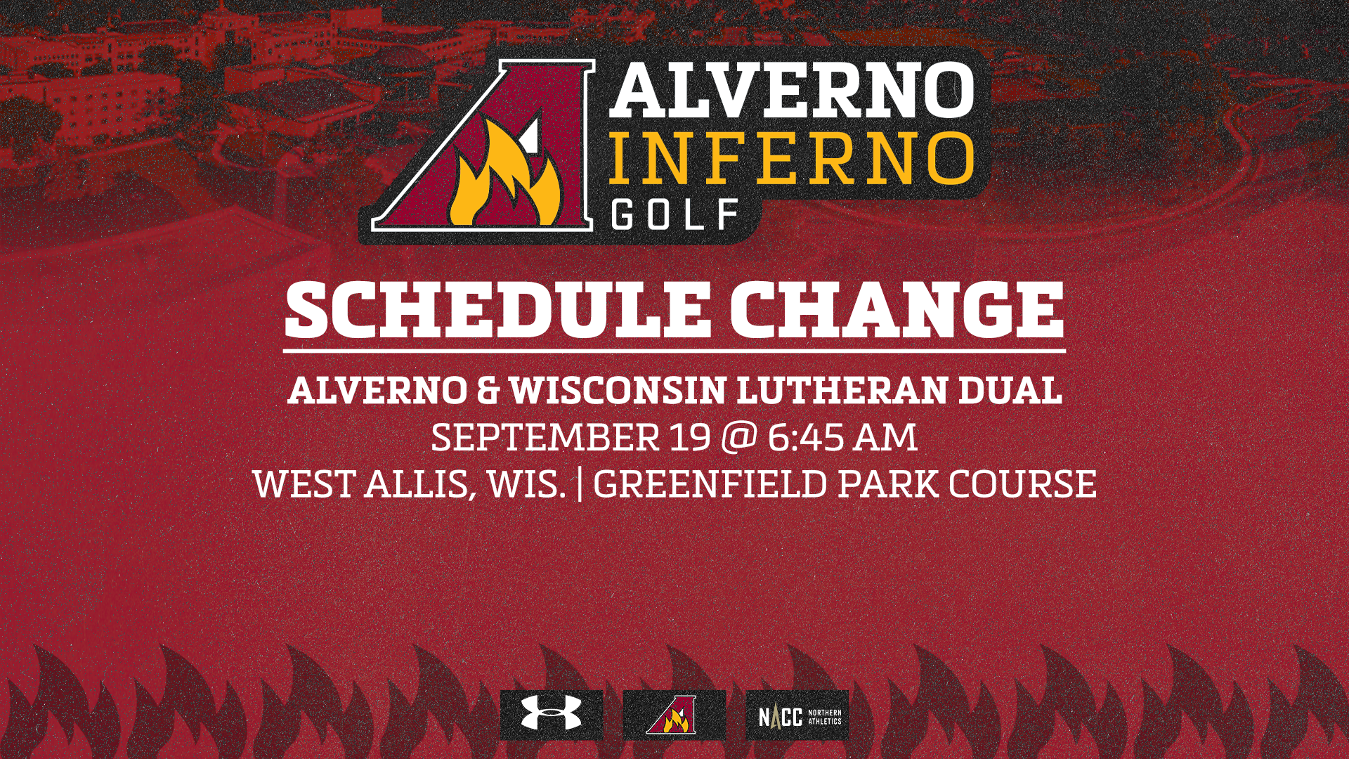 Schedule Change - Golf 9.19