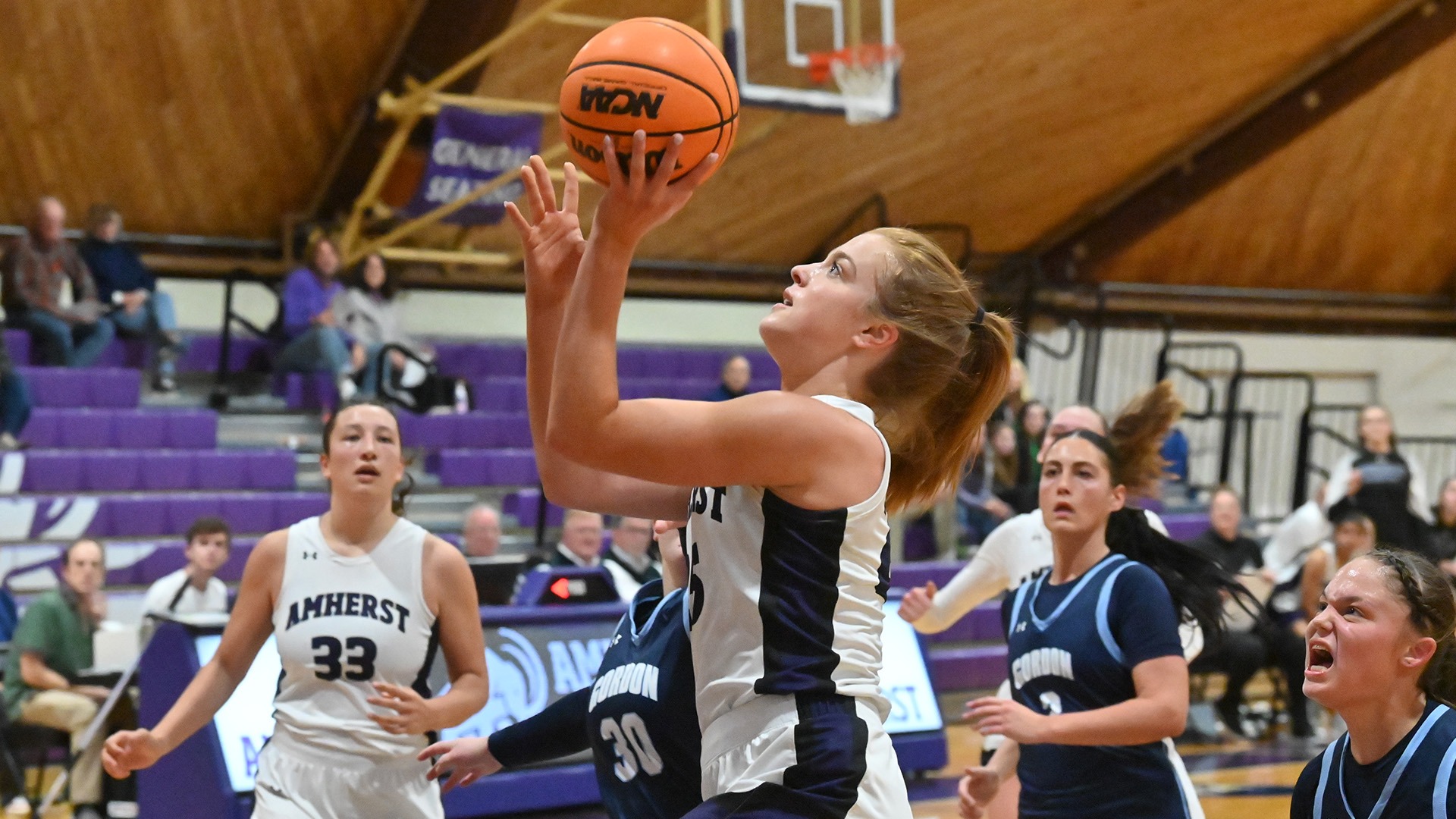 Mammoths open season with 7347 win over Gordon Amherst College