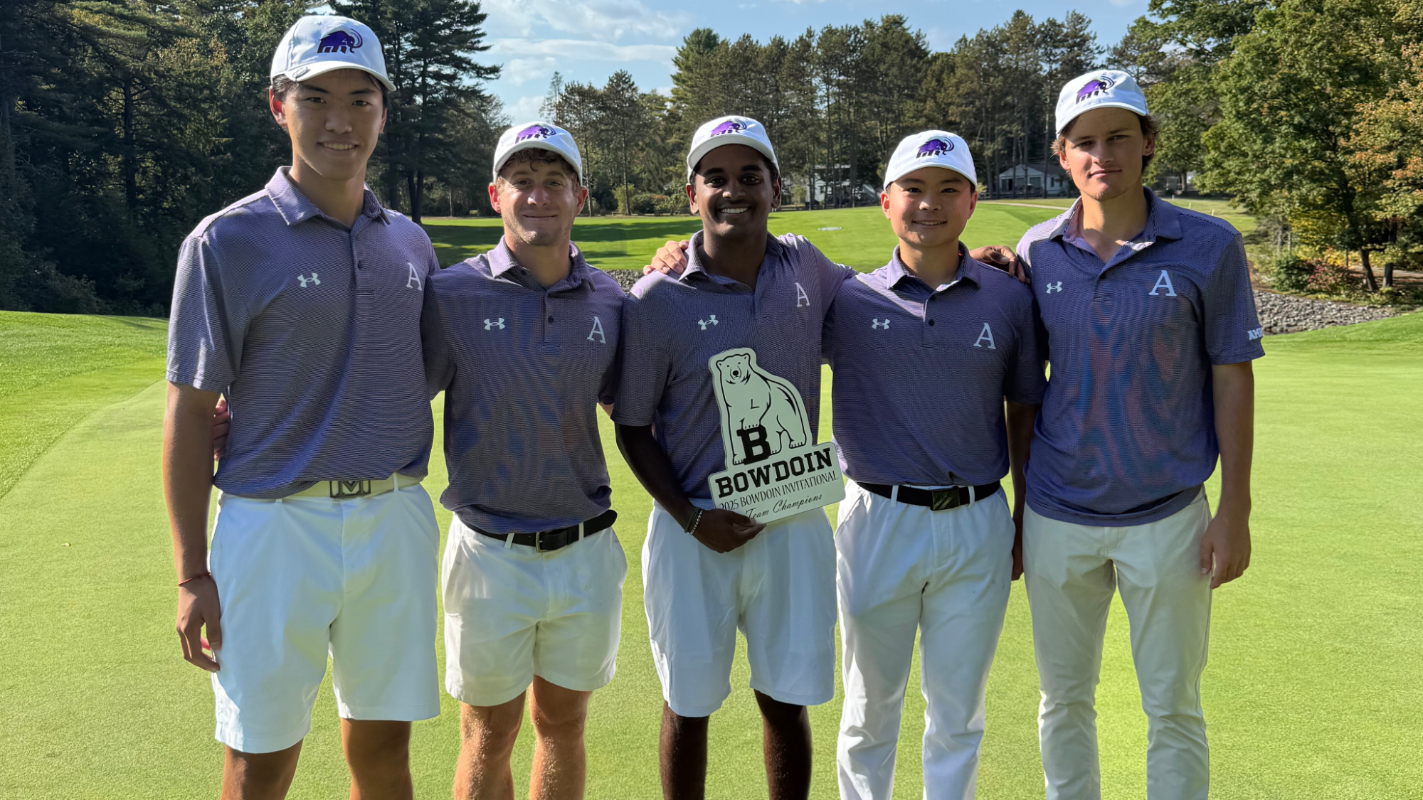 Men's Golf Bowdoin Invitational Champions