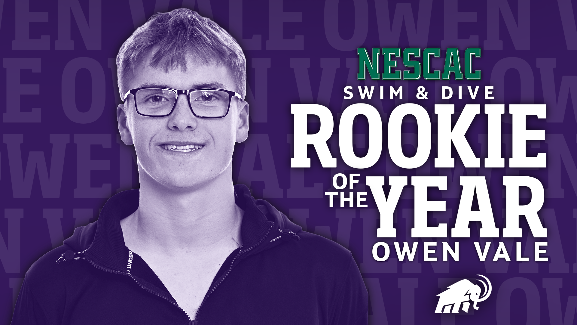 Owen Vale NESCAC ROY Graphic