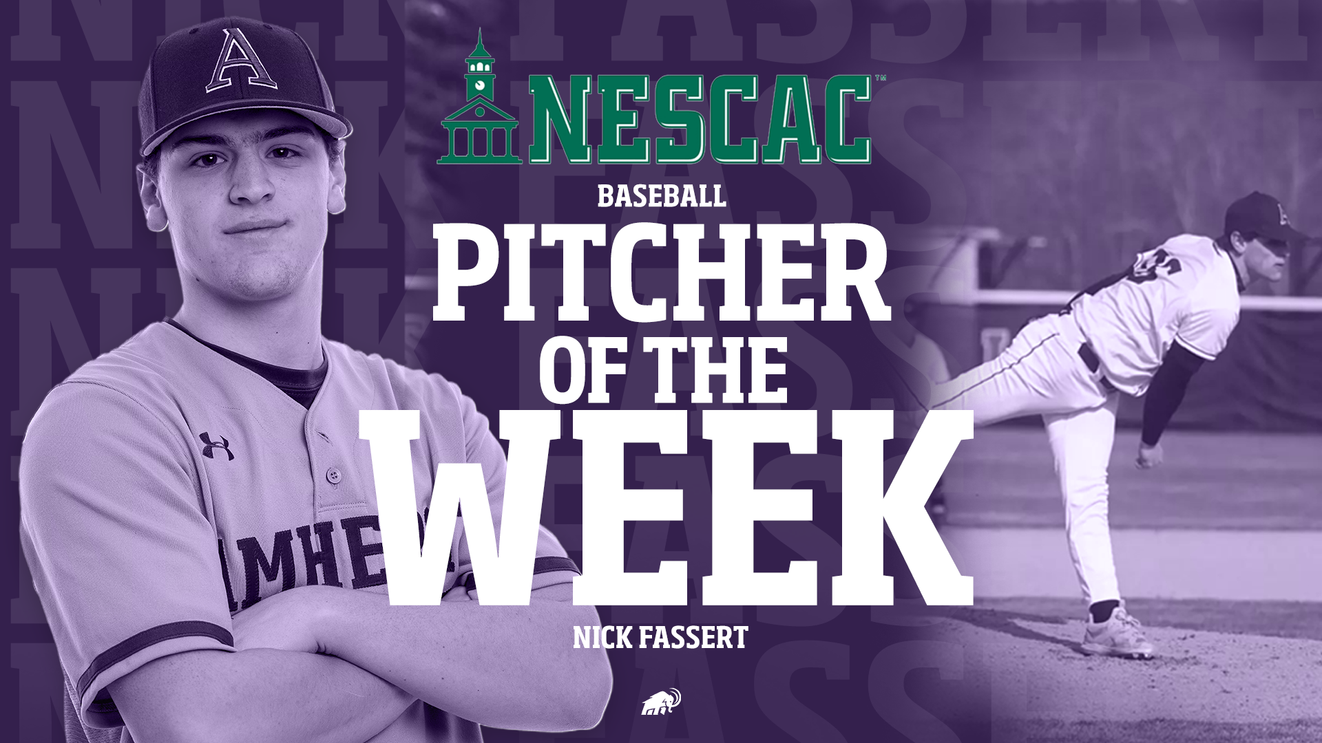 Fassert NESCAC Pitcher of the Week 4.6.26