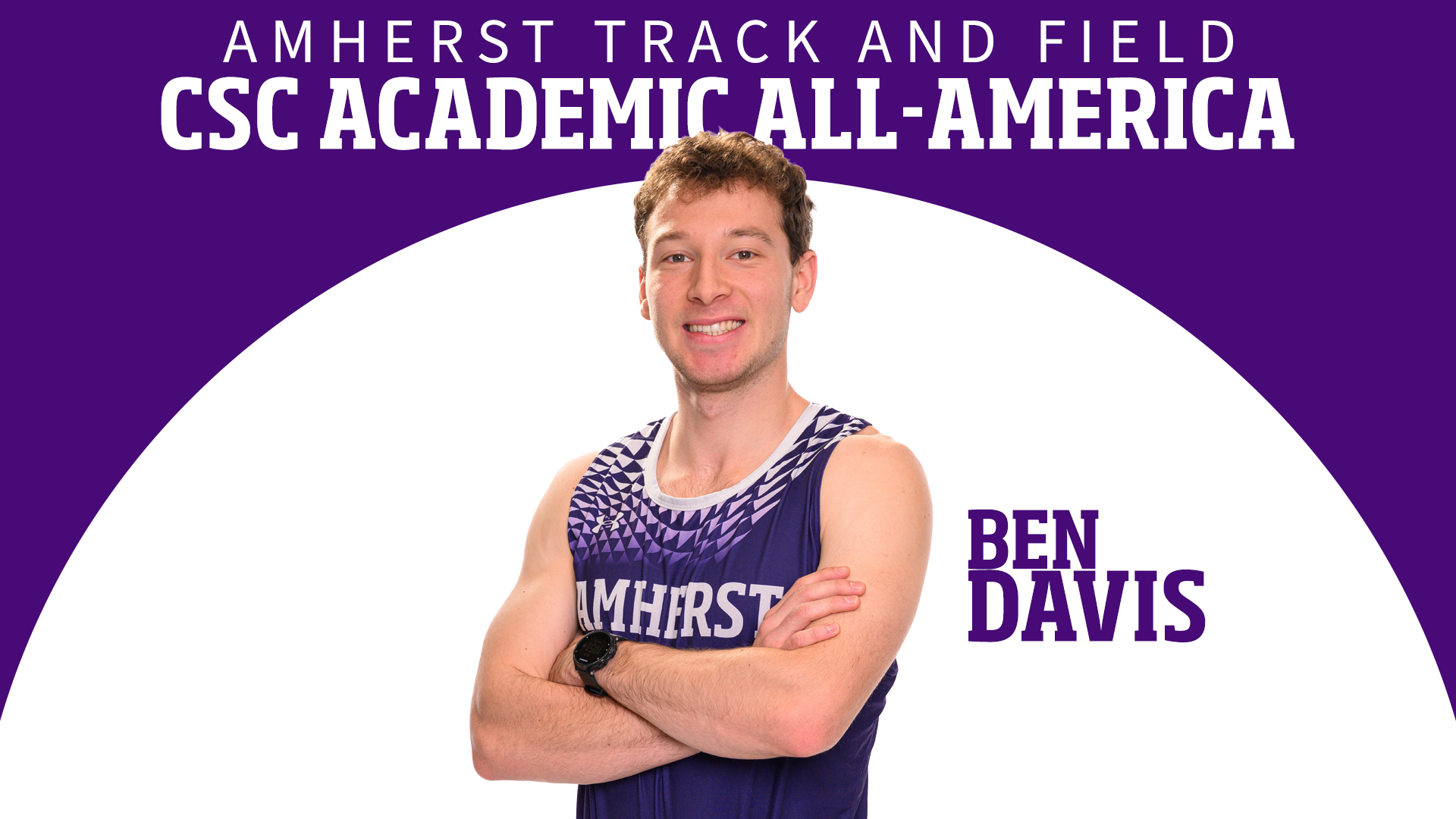 Ben Davis 2026 CSC Academic All America graphic