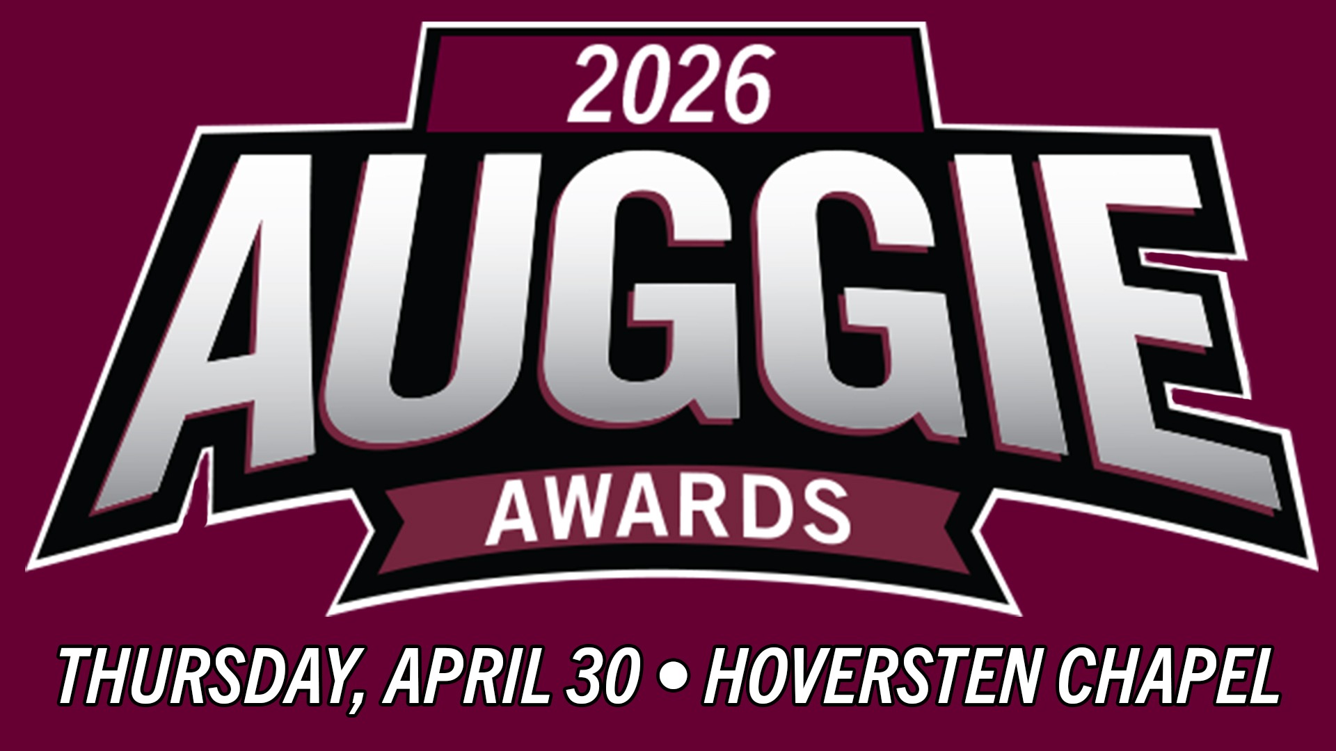 2026 Auggie Awards graphic, with the text 