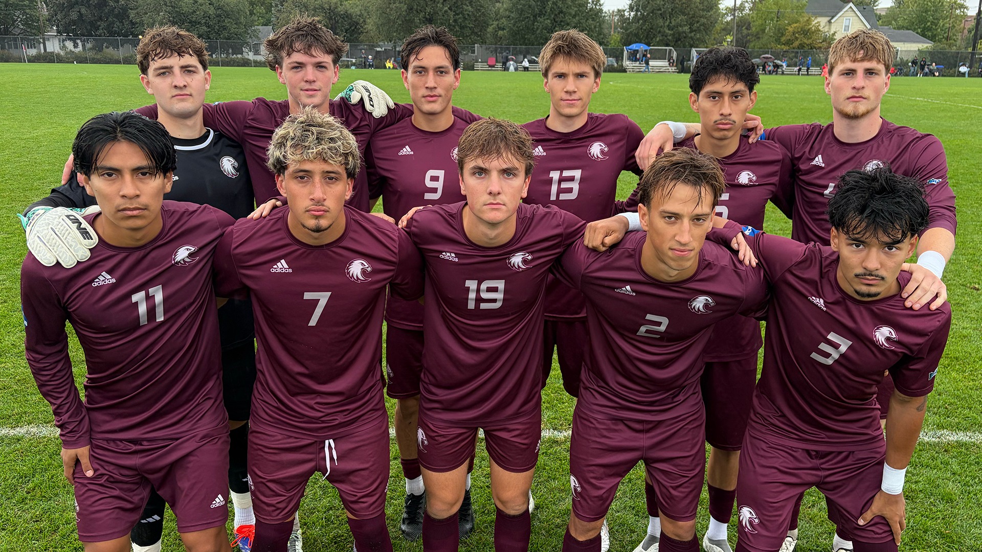 Augsburg men's soccer's starting 11 for its 2026 game at Hamline.
